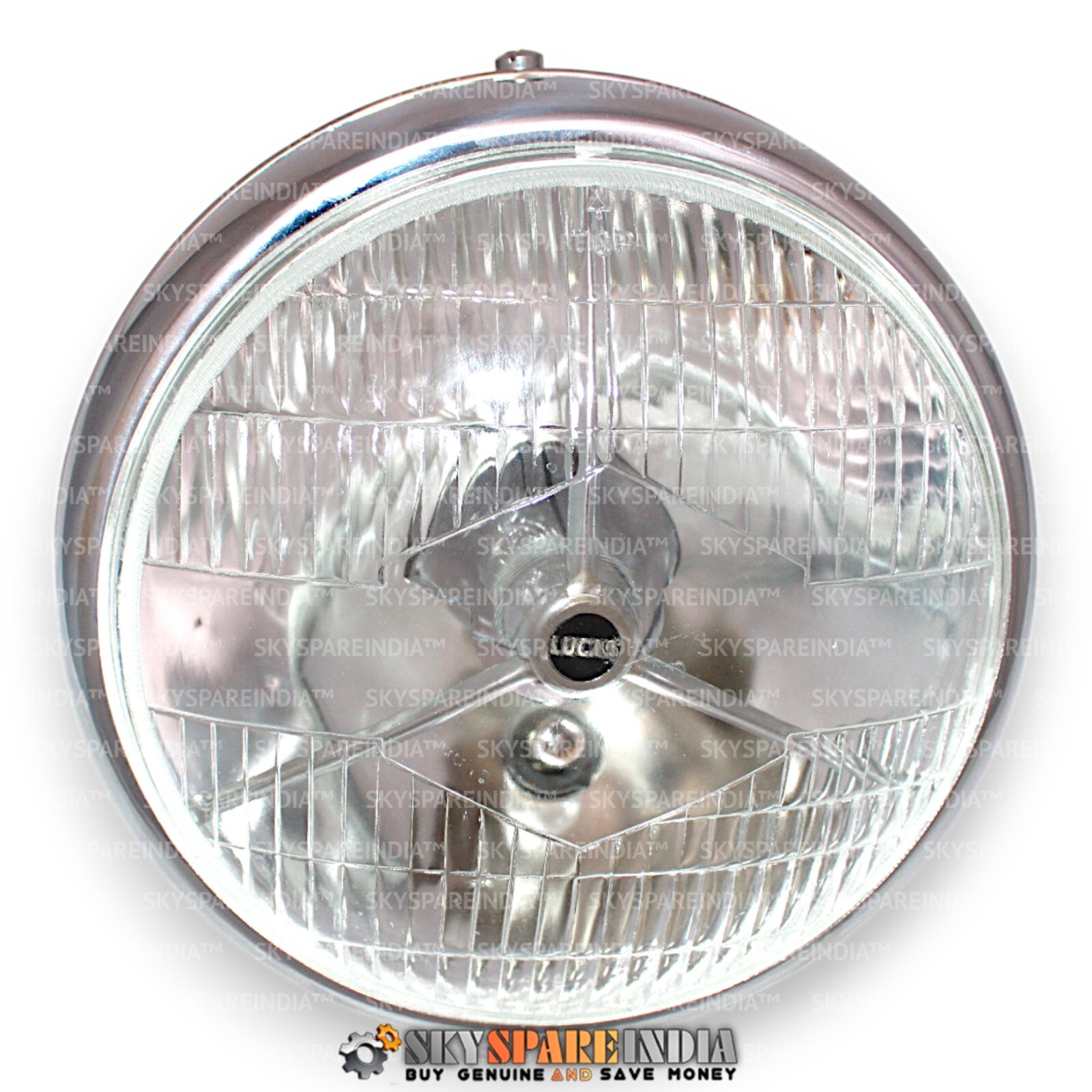 Lucas 7″ Tripod Headlight Assey Compatible With Royal Enfield BSA Norton Triumph