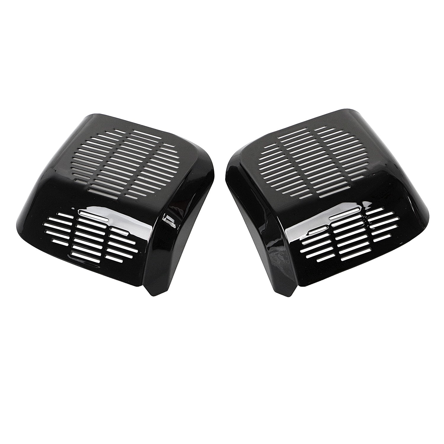 Gloss Black Rear Speaker Covers For Honda Goldwing 1500 GL1500 1988-2000 89 90