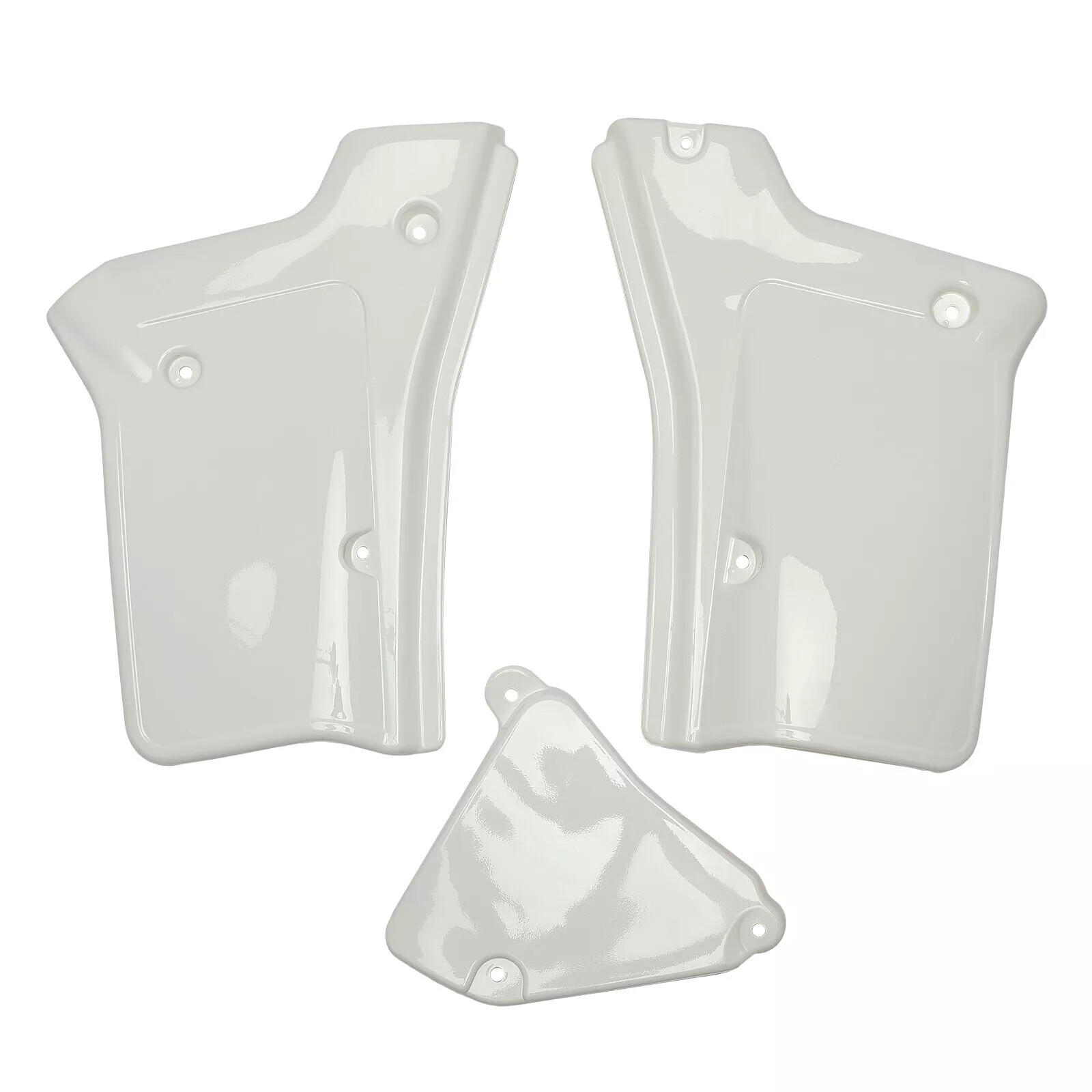 One Set Side Panel Cover Fender Plastic Body for Honda XR200R 84-02 XR250R White