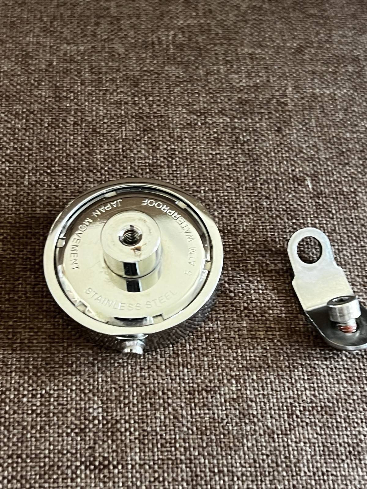 💥Genuine Harley-Davidson handlebar clock – chrome-plated Silver Dial 🇺🇸