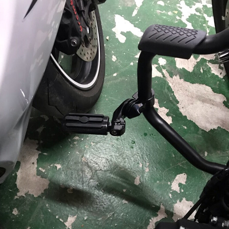Rear Passenger Foot Pegs Rest Pedal Footpeg Black For Harley Davidson Motorcycle