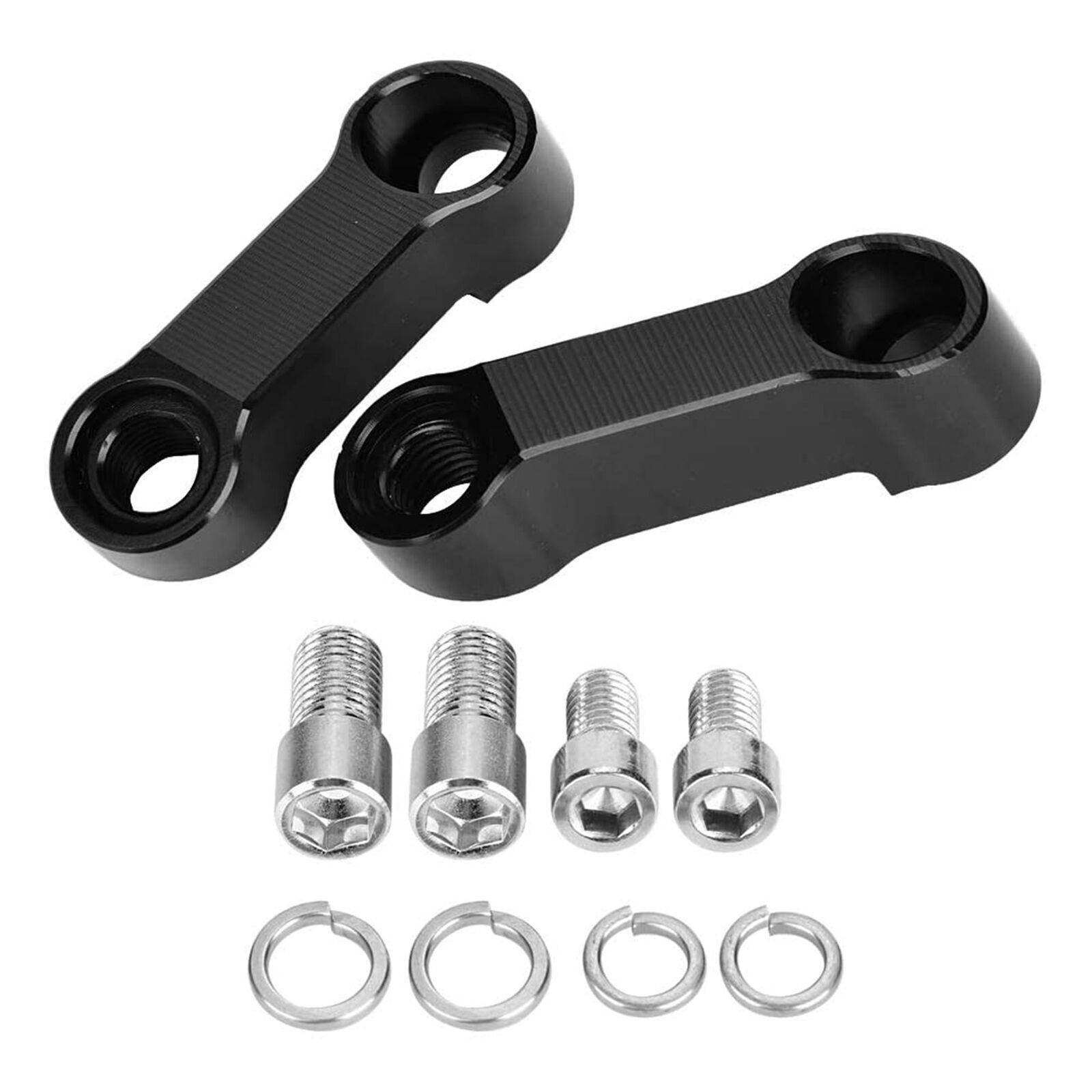 Motorcycle Alloy Handlebar Rearview Mirror Mount Riser Extender Adapter 8mm/10mm