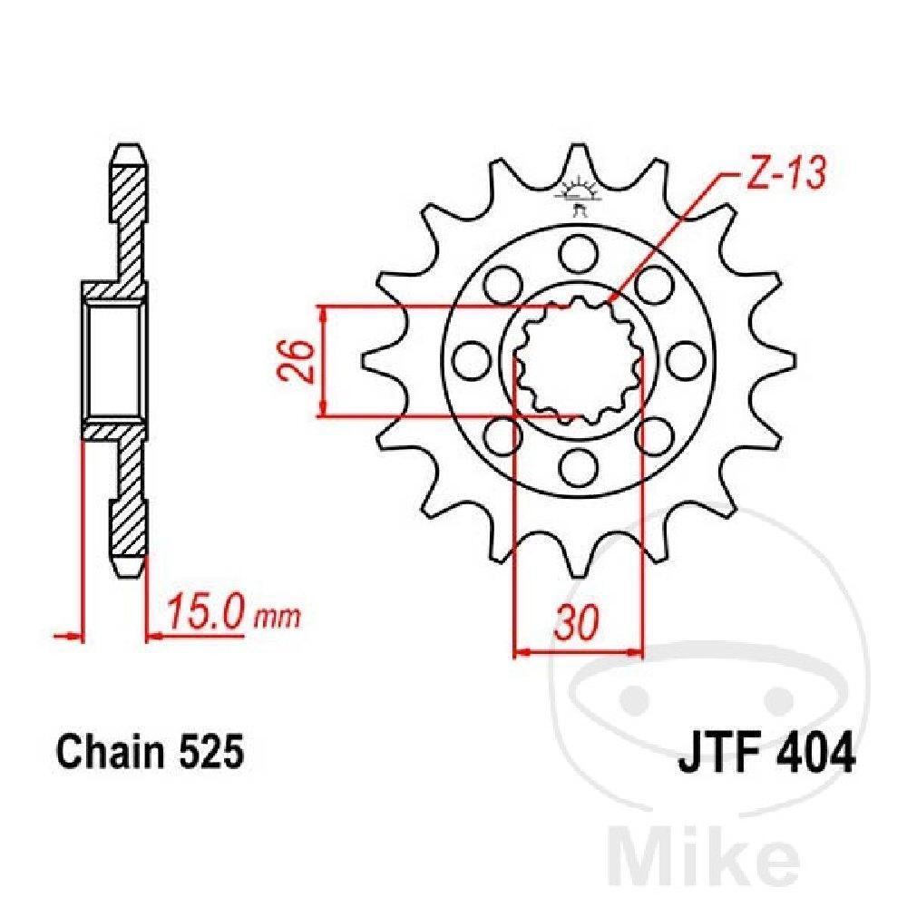 RK 525ZXW CHAIN SPROCKET 17 CROWN 45 STR for BMW 1000 S RR 2014-2018