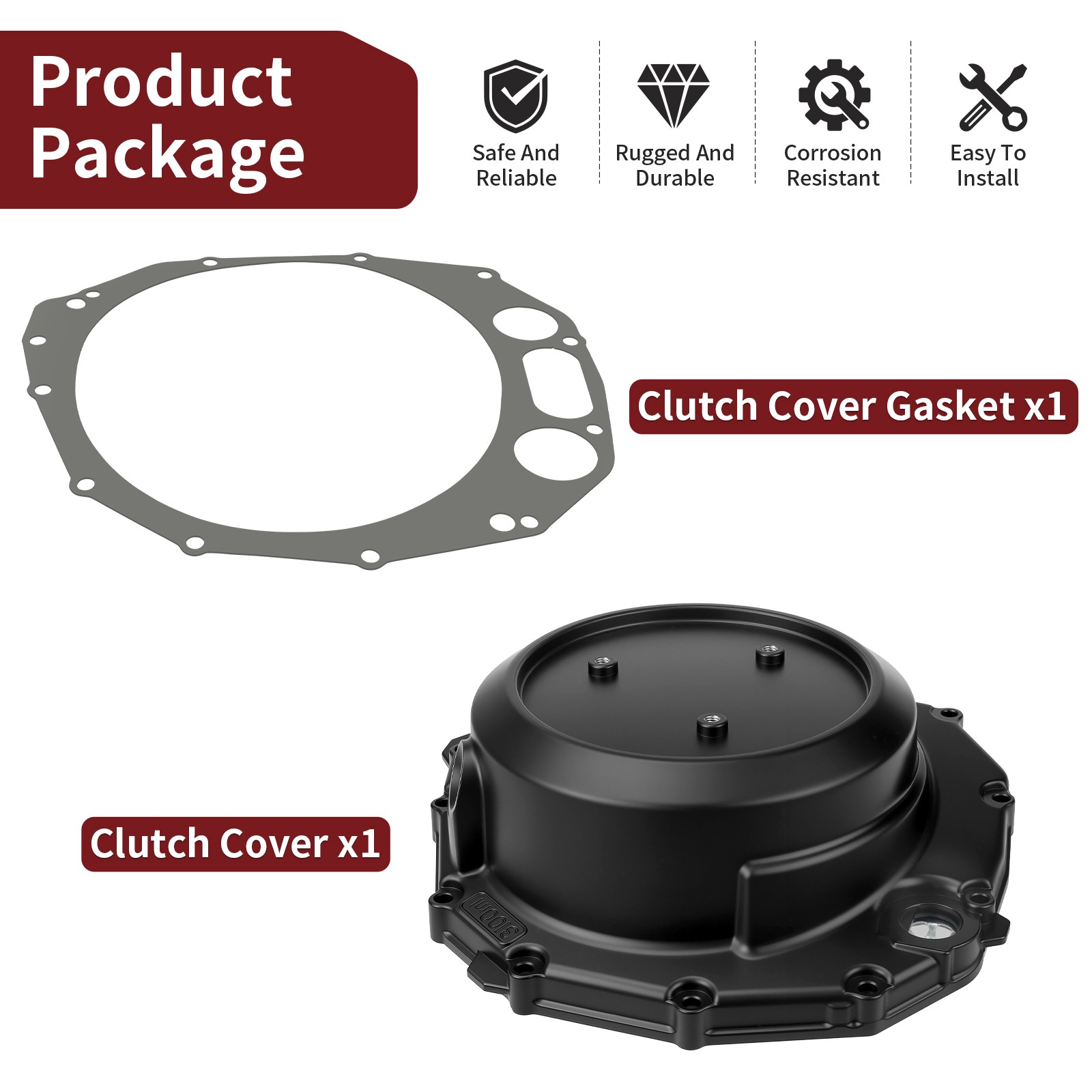 Clutch Cover with Gasket for Suzuki Hayabusa GSX1300RZ 1999-2007 / 11340-24F01