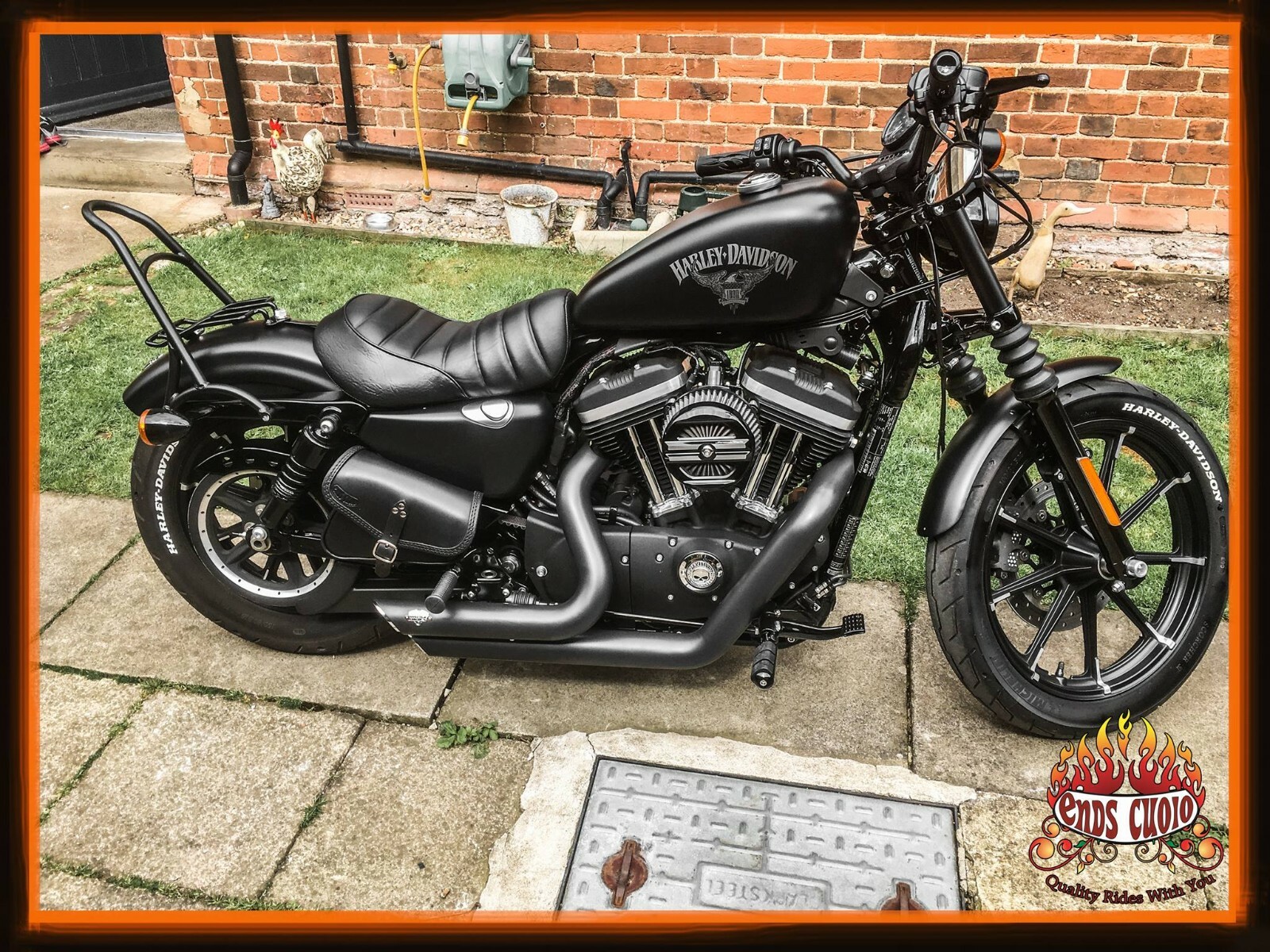 SADDLE BAG LEFT&RIGTH SIDE FOR HARLEY DAVIDSON SPORTSTER 883, 48, MADE IN ITALY