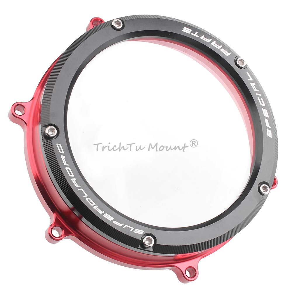 Clear Clutch Cover & Spring Retainer For Ducati Panigale V2 959 1199 1299 1199S