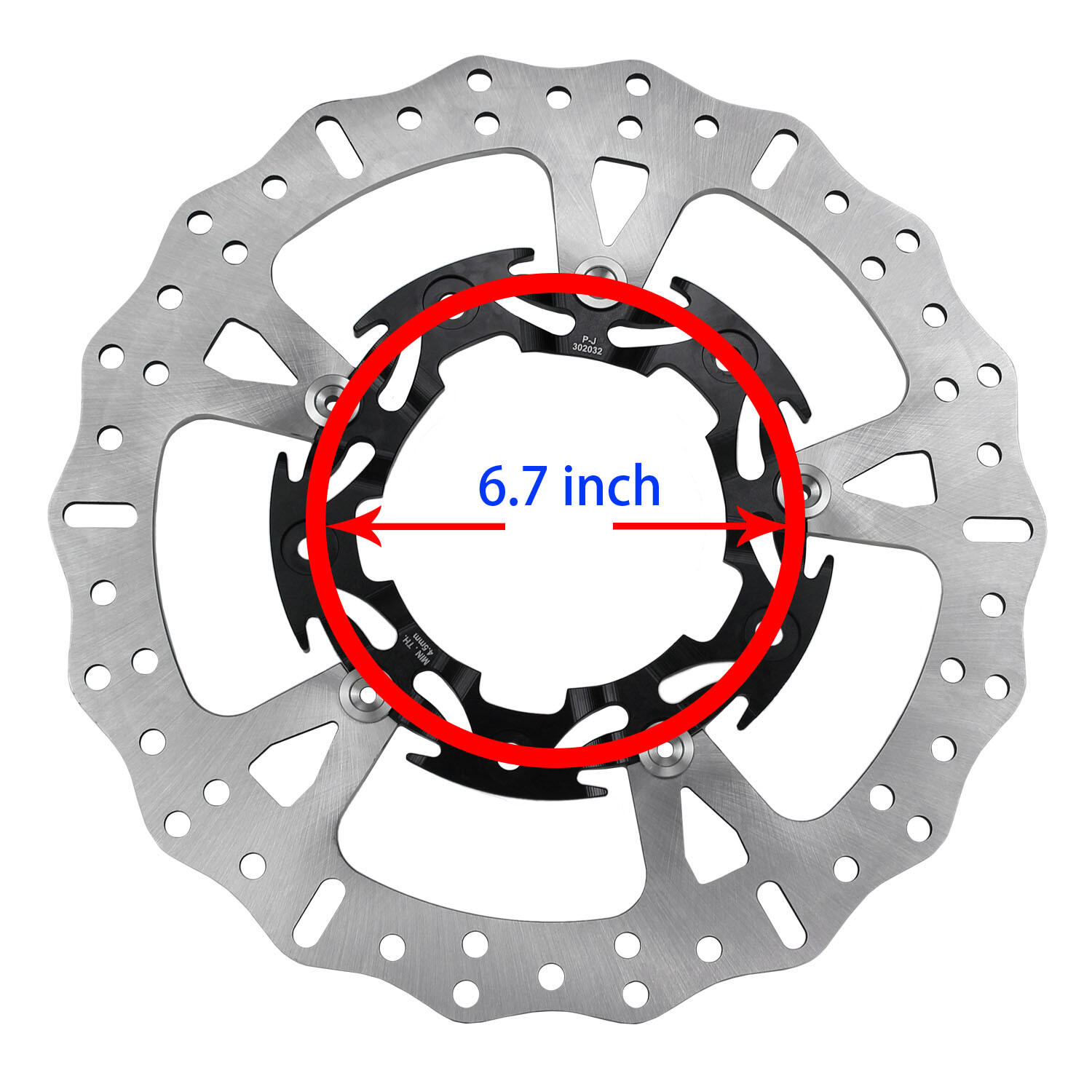 2PCS 14.0″ Front Brake Rotor for Harley Street Road Glide FLTRXS FLHTK FLTRU