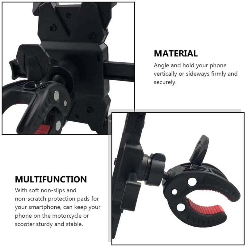 Motorcycle Bike Handlebar Mount Holder Bicycle Fit iPhone Samsung Cell Phone GPS