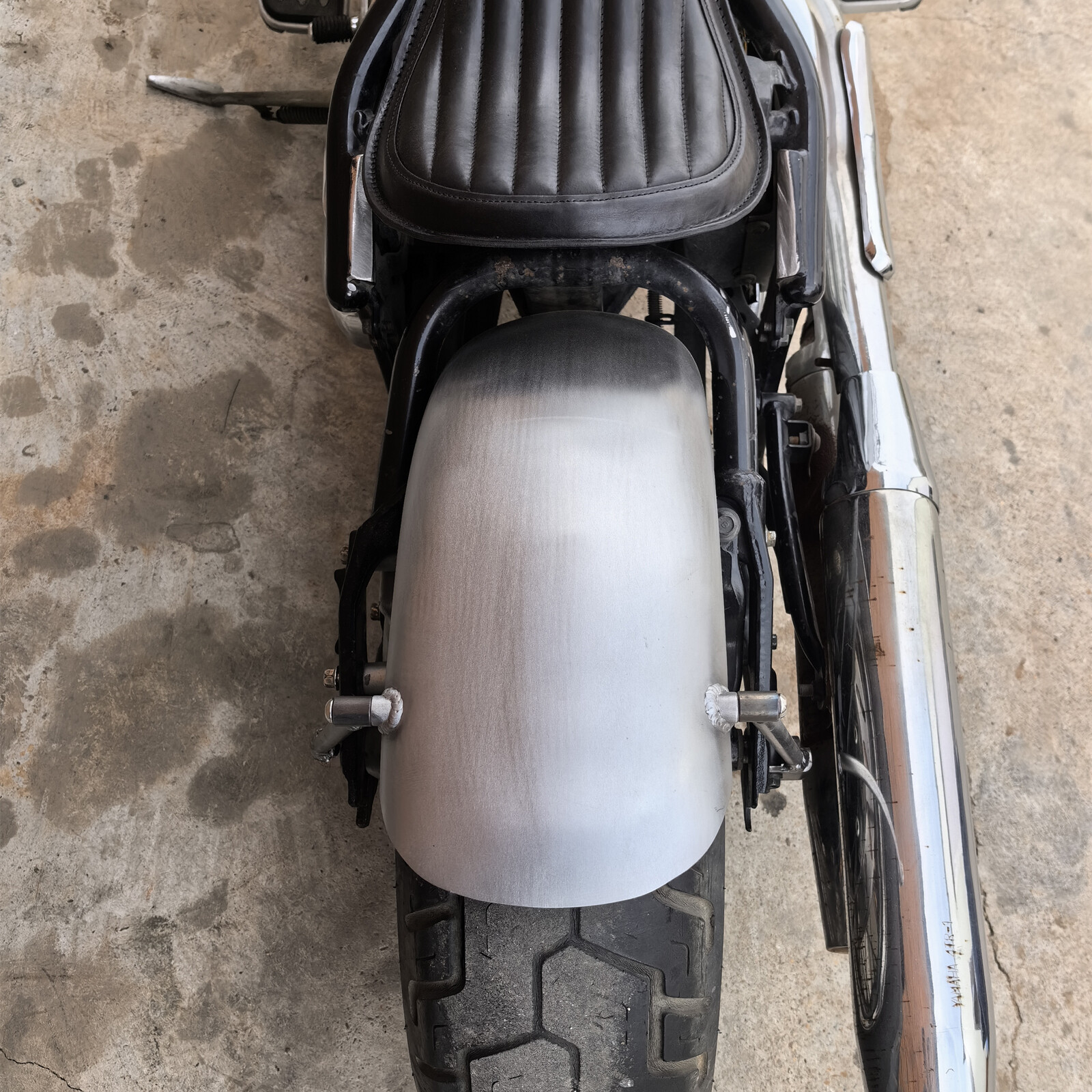 Silver Rear Fender Plate Mudguard For YAMAHA DRAGSTAR1100 XVS1100 V-Star1100
