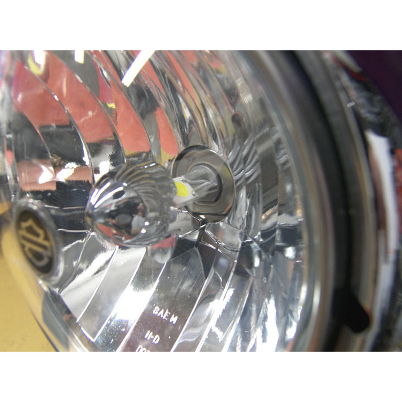 6V 6500k SMD 360° LED White Motorcycle 5.75″ H4 Headlight Hi/Low Light Bulb Each