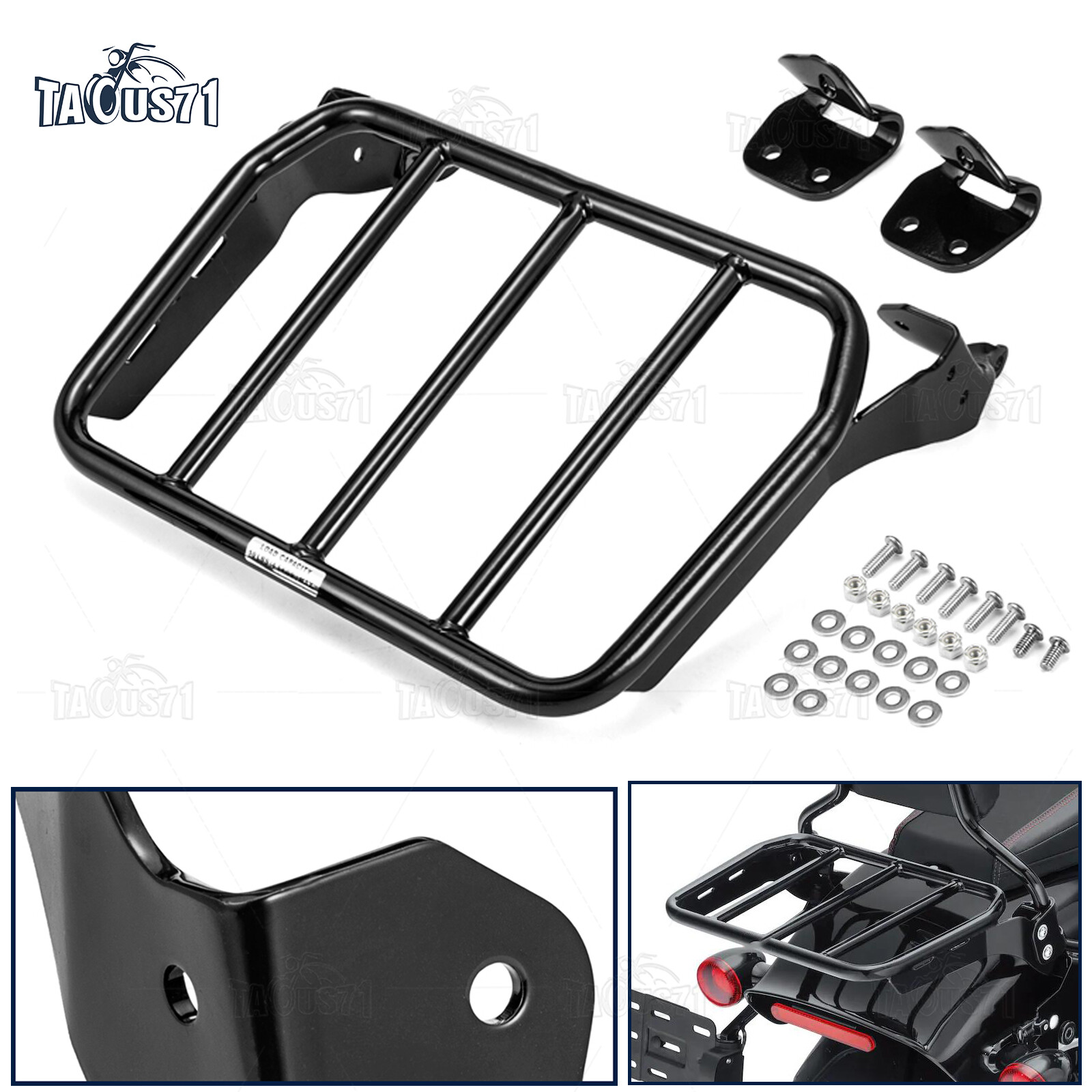 Breakout Rust-proof Sport Sport Luggage Rack Mounts Kit For Harley Fat Bob 2018+
