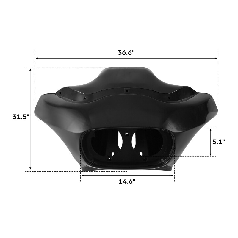 Inner & Outer Fairings Dual Headlight Fit For Harley Road Glide FLTR 1998-2013