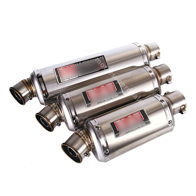 51mm Motorcycle Exhaust Tips Muffler Tail Pipe Long with DB Killer 310/370/440mm