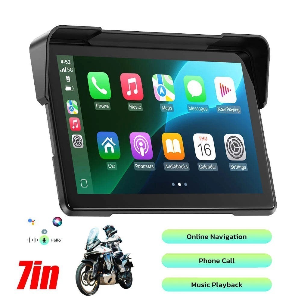 RC19 Motorcycle GPS Wireless Portable Carplay/Android Auto Waterproof Car Stereo