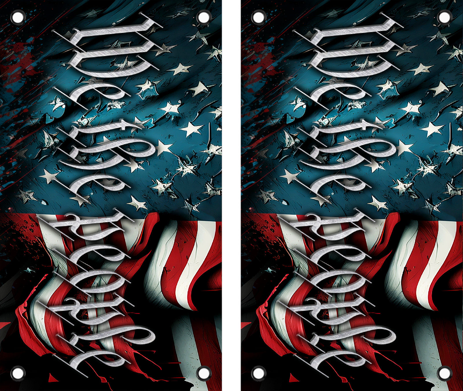 We The People American Flag Saddlebag Tether Strap. Harley Touring 2014-2026+