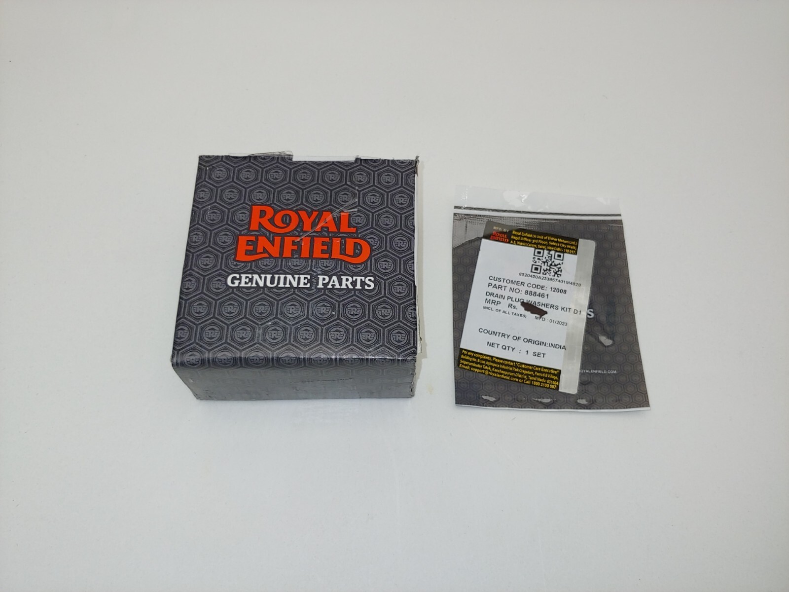 Royal Enfield OEM Himalayan & Scram 411 Oil Filter, Seal, Crush Washers Set Box