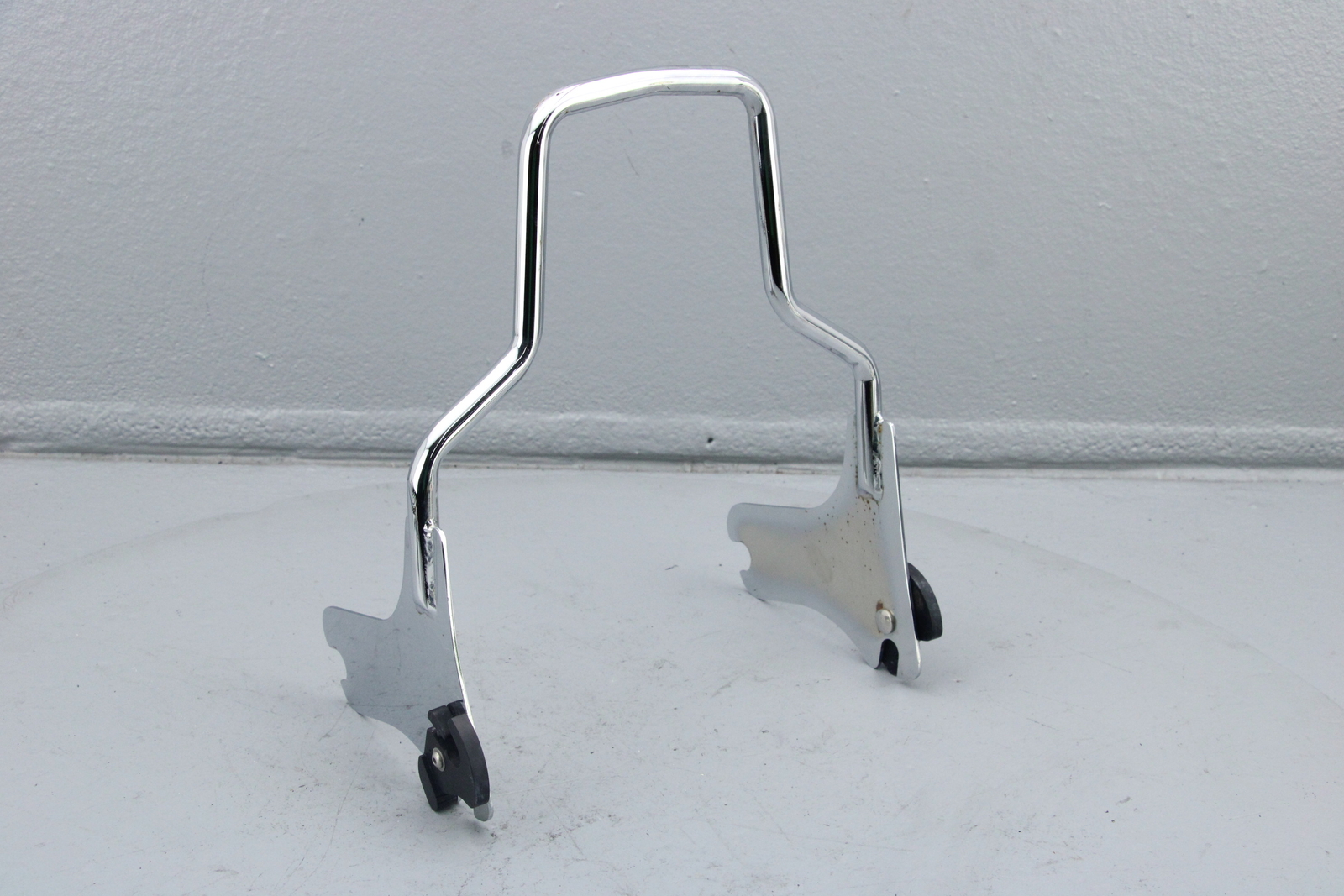 2001 Harley Road King Back Rear Passenger Backrest & Docking Hardware CHROME