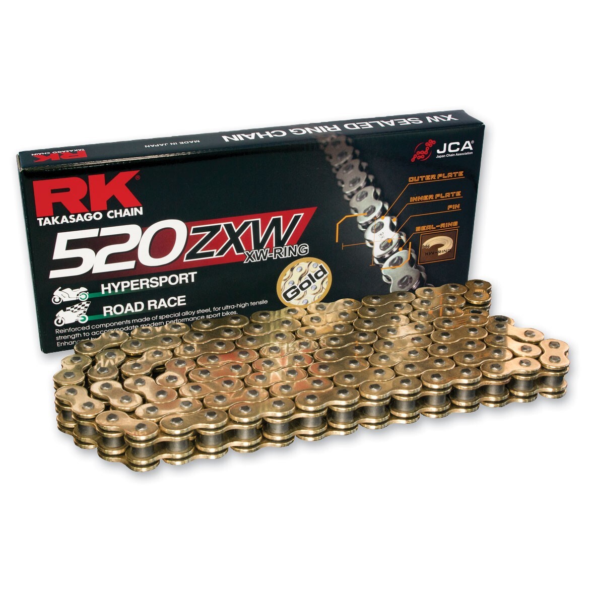 2009-2014 Yamaha R1 RK ZXW / MAX-Z 520 X-Ring Racing Chain and Sprockets Kit
