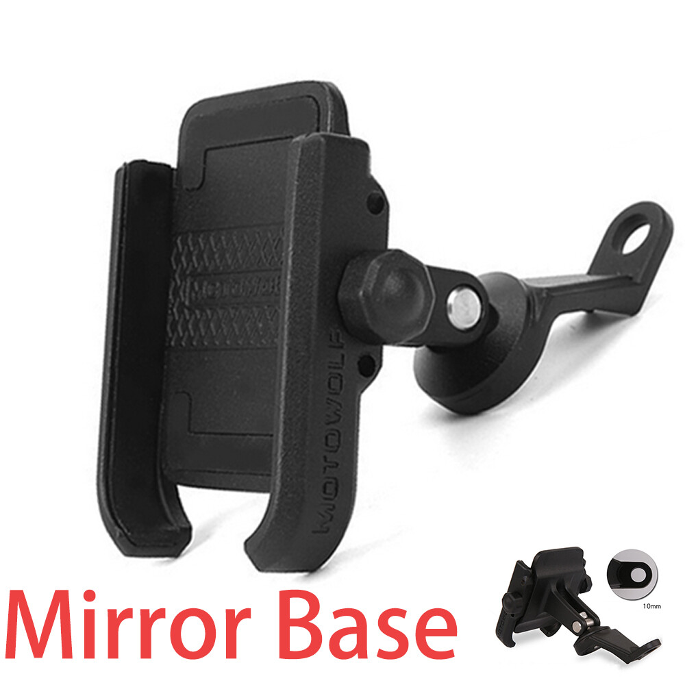 Universal Phone Holder Mirror Base Mount for Mobile Phone: 4-6.6 inches