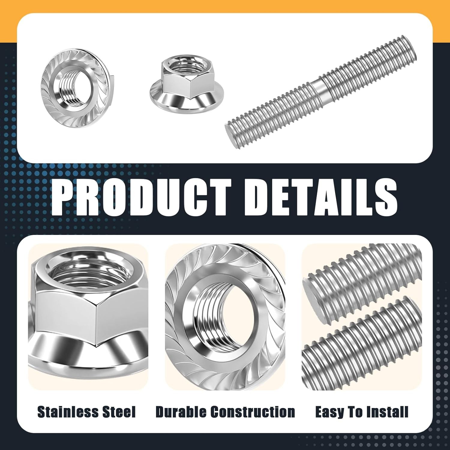 New Exhaust Studs Nuts Kit 16715-83 For Harley Big Twin Sportster XL 1984-2015