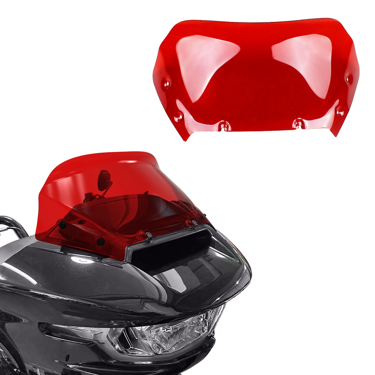 9.5″ Wine Red Windshield Windscreen for Harley 2023-2025 CVO Road Glide FLTRXSE