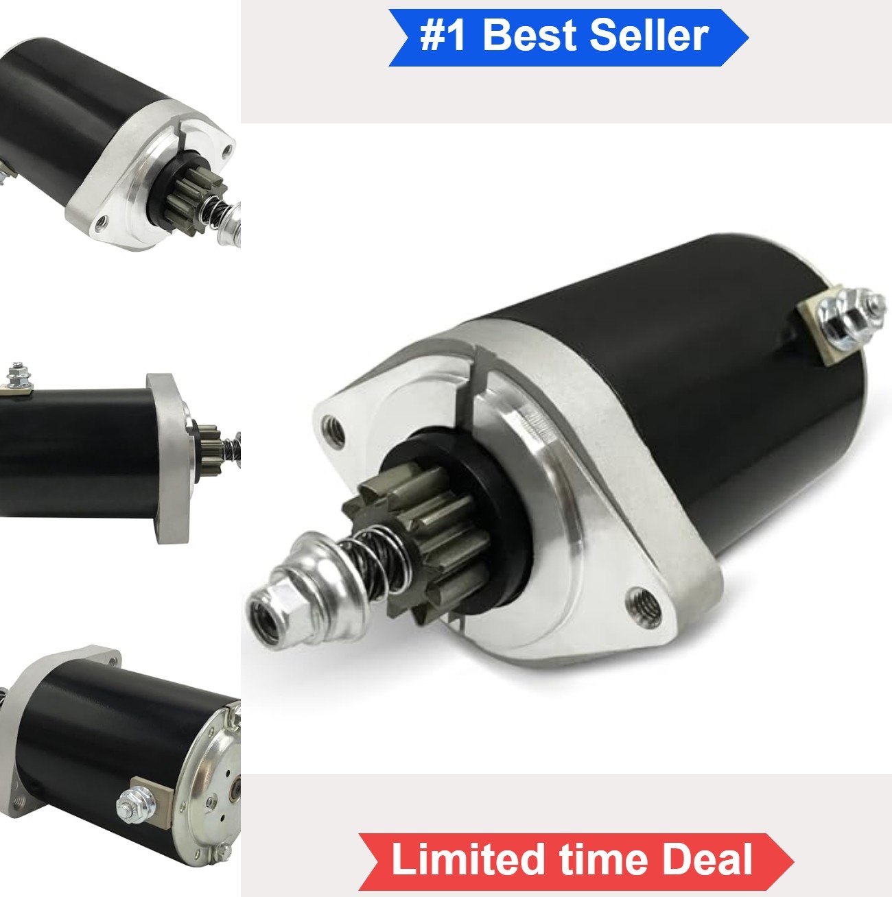 Starter Motor 12V 0.8kW 10 Tooth CCW PMDD Kawasaki FR730V FR691V Cub Cadet
