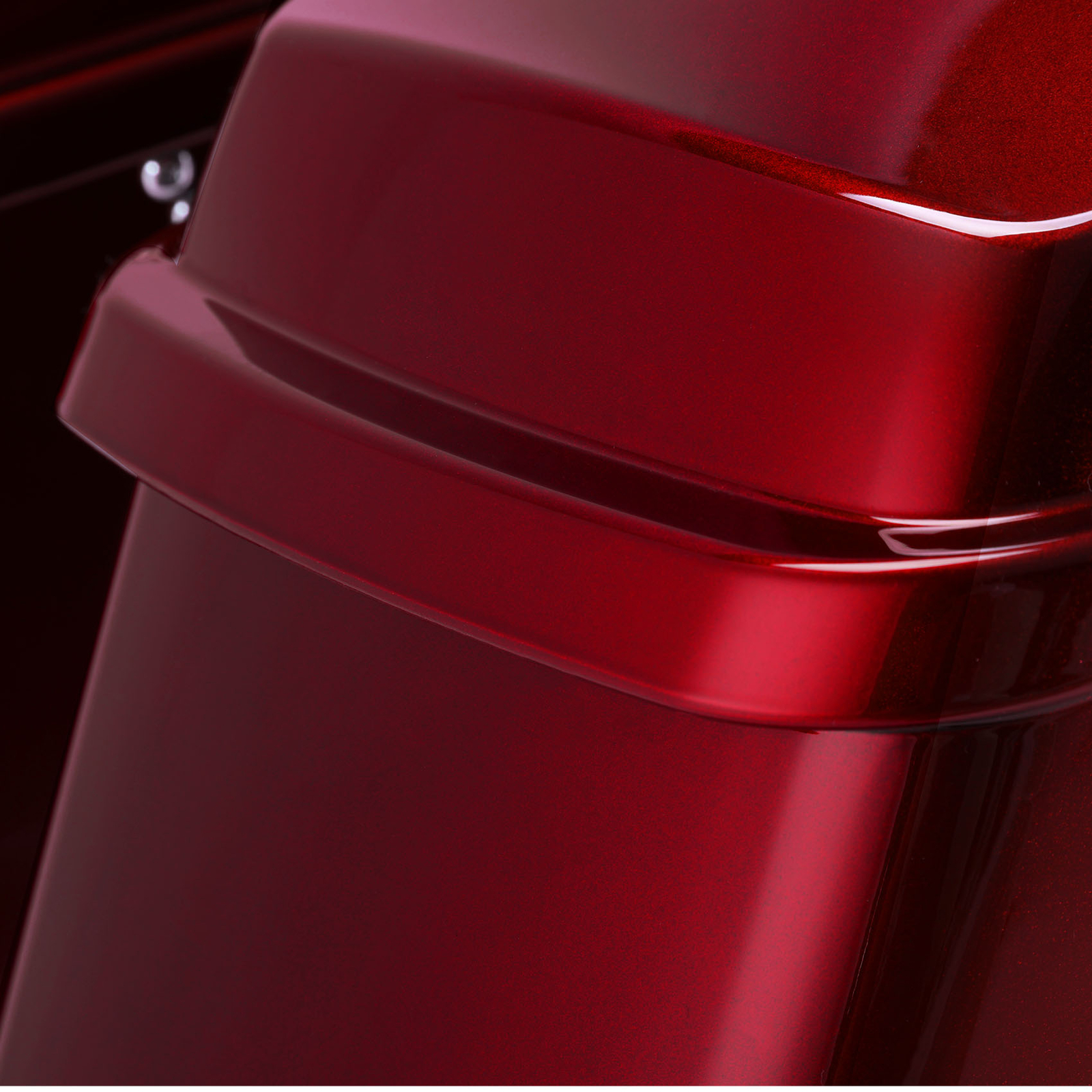 4″ Hard Extended Saddlebags Fit For Harley FLTRX 14-24 Velocity Red Sunglo