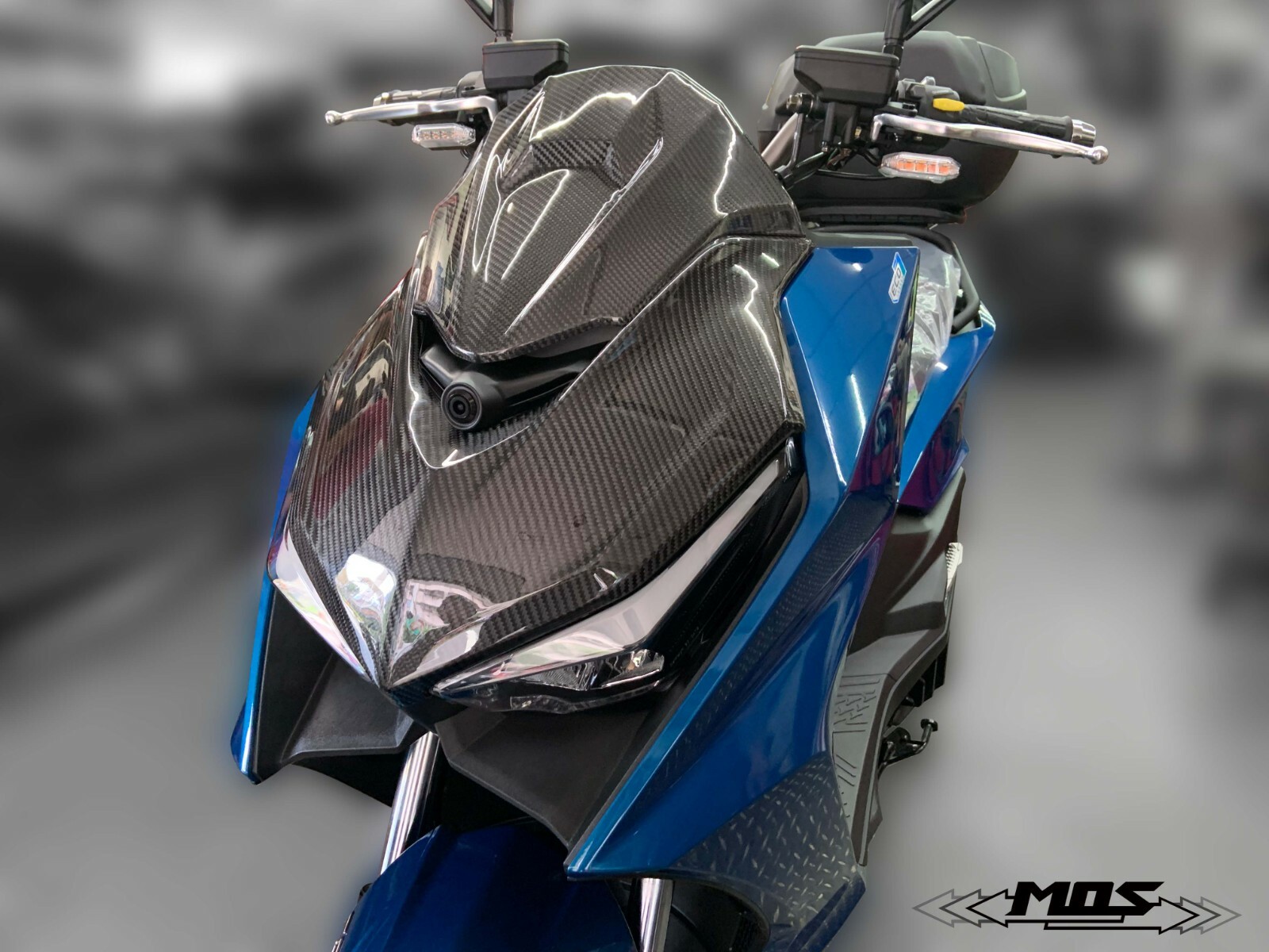 MOS Carbon Fiber Small Front Shield Cover for Kymco KRV 2020-2021