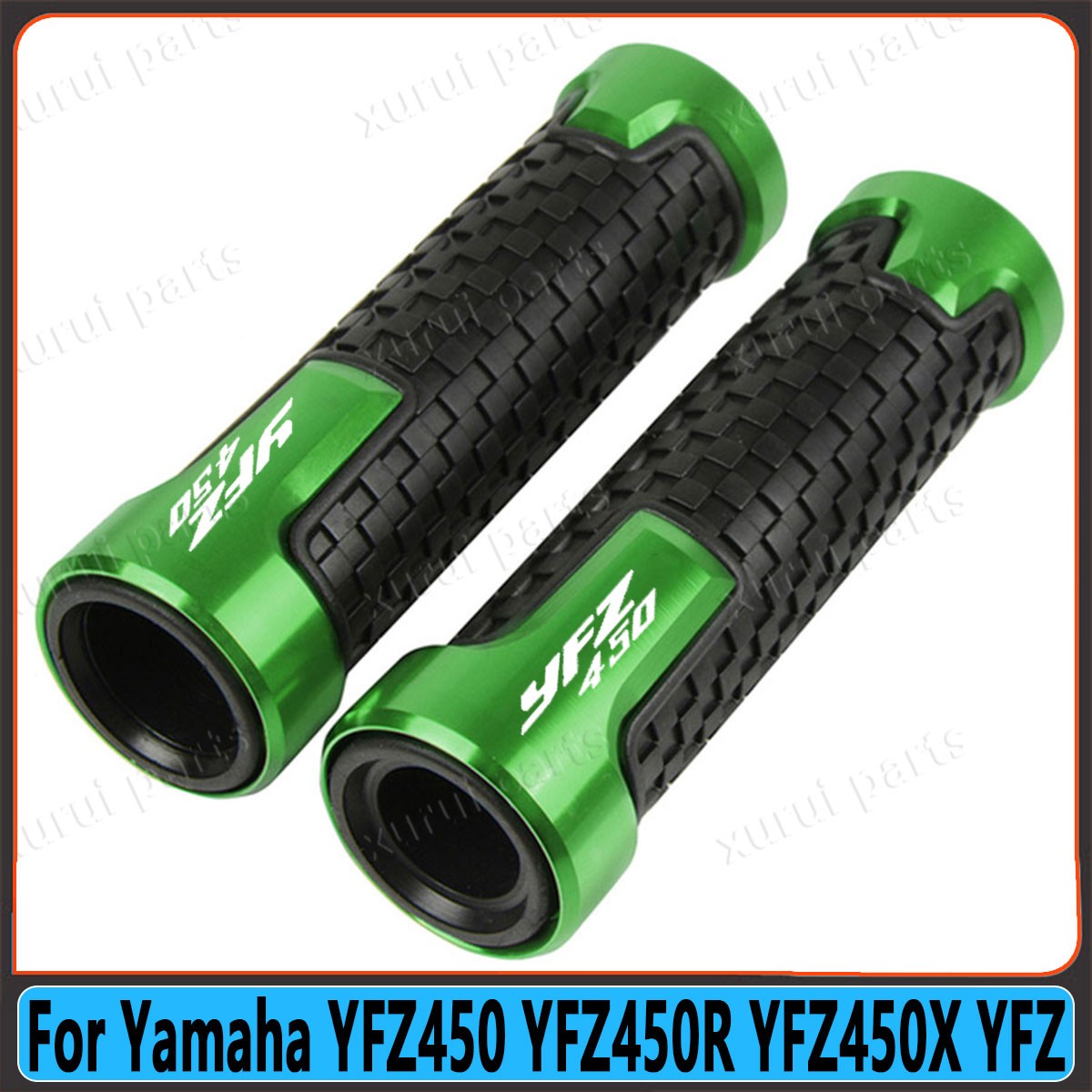 None-Slip Gel Rubber Handlebar Handl Grips For Yamaha YFZ450 YFZ450R YFZ450X YFZ