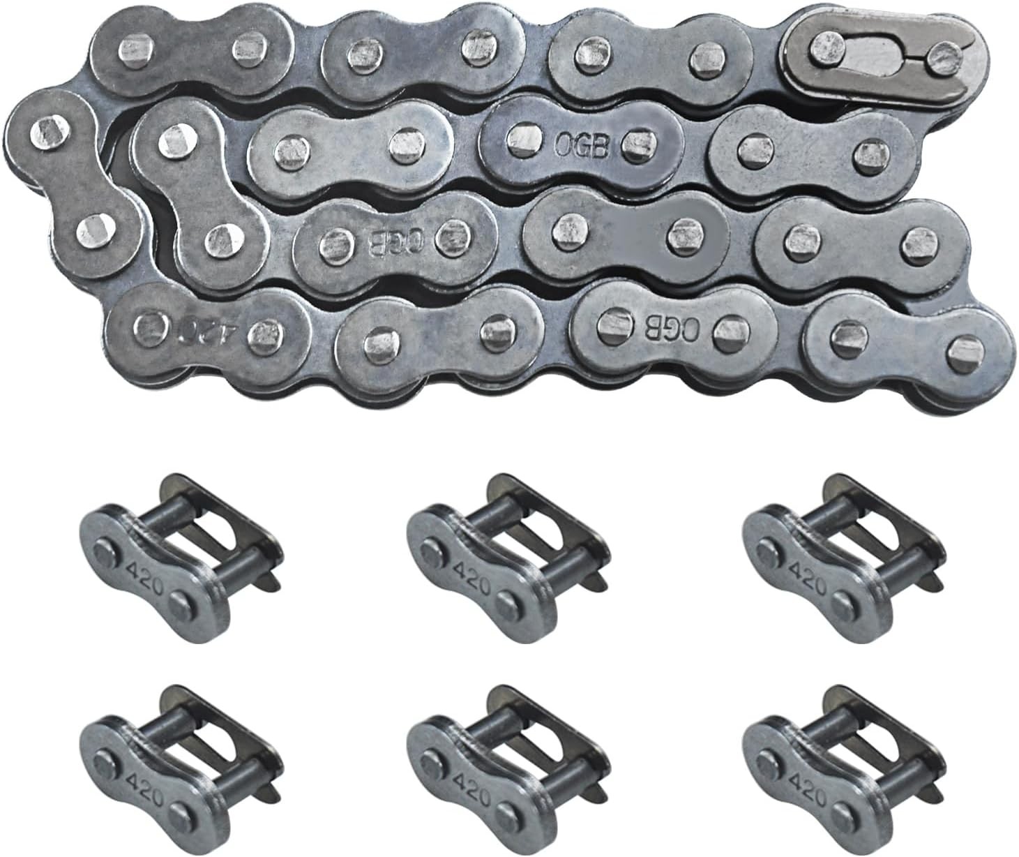 32 Link Heavy Duty Drive Chain Master Link Coleman Powersports 196cc 6.5 HP KT19