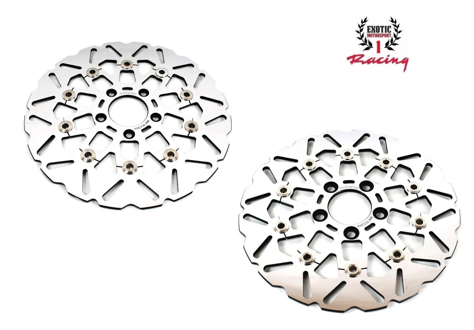 Floating Front Rear Brake Rotors for Harley Softail FLFB Fat Boy FLSL Slim 18-23