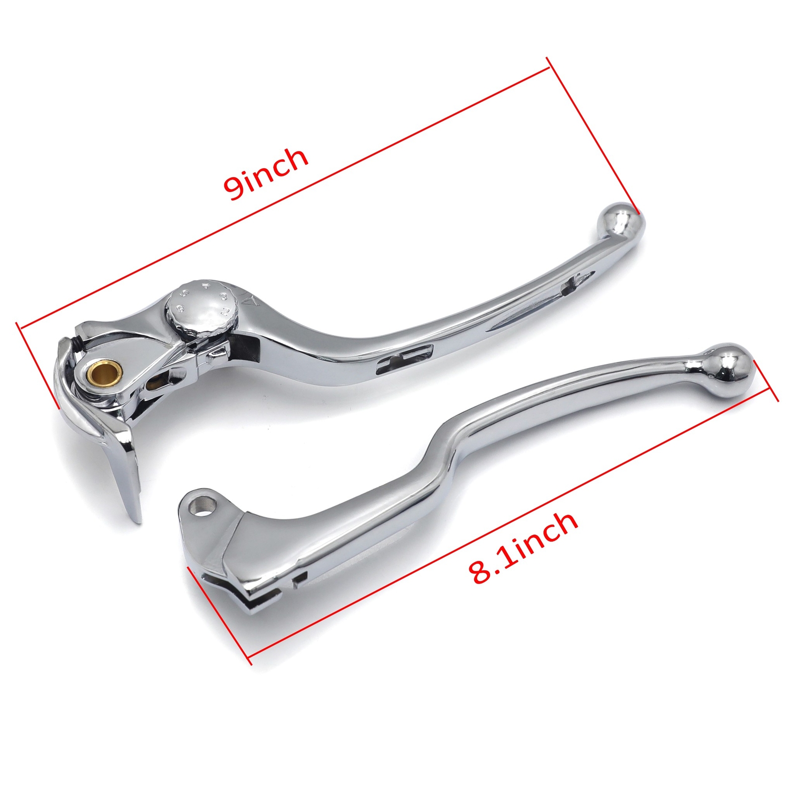 Brake + Clutch Hand Lever Chrome Replacement For 2004-2005 Suzuki GSXR600/750