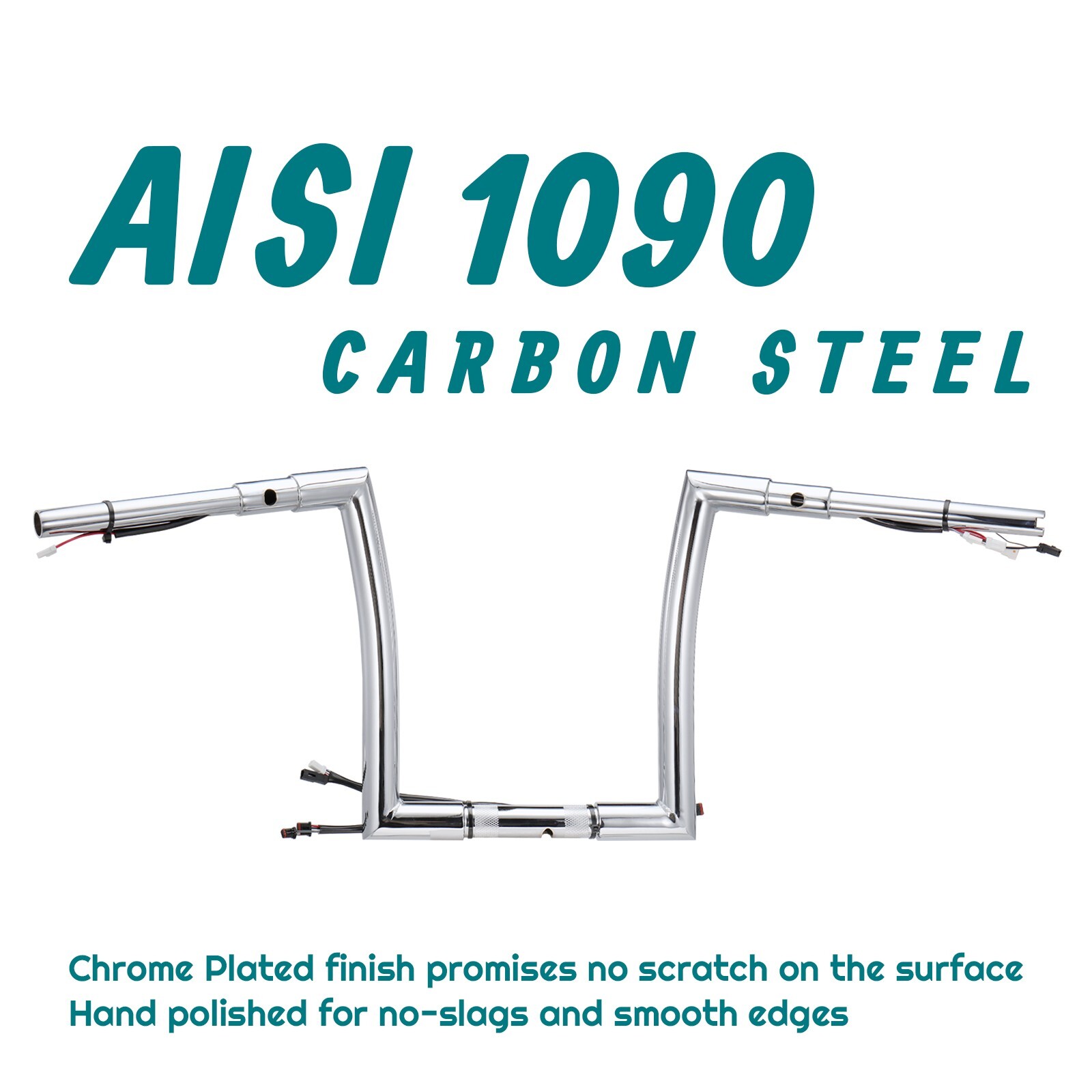 for Harley Road Glide Custom 16-23 Prewired 1.5″ Handlebar 14″ Chrome 1-1/4”
