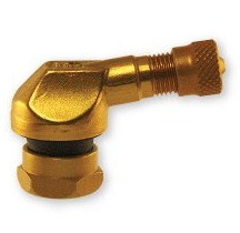 2 Gold Bridgeport 90/83 degree angled valve stems Made in Italy 11.3mm