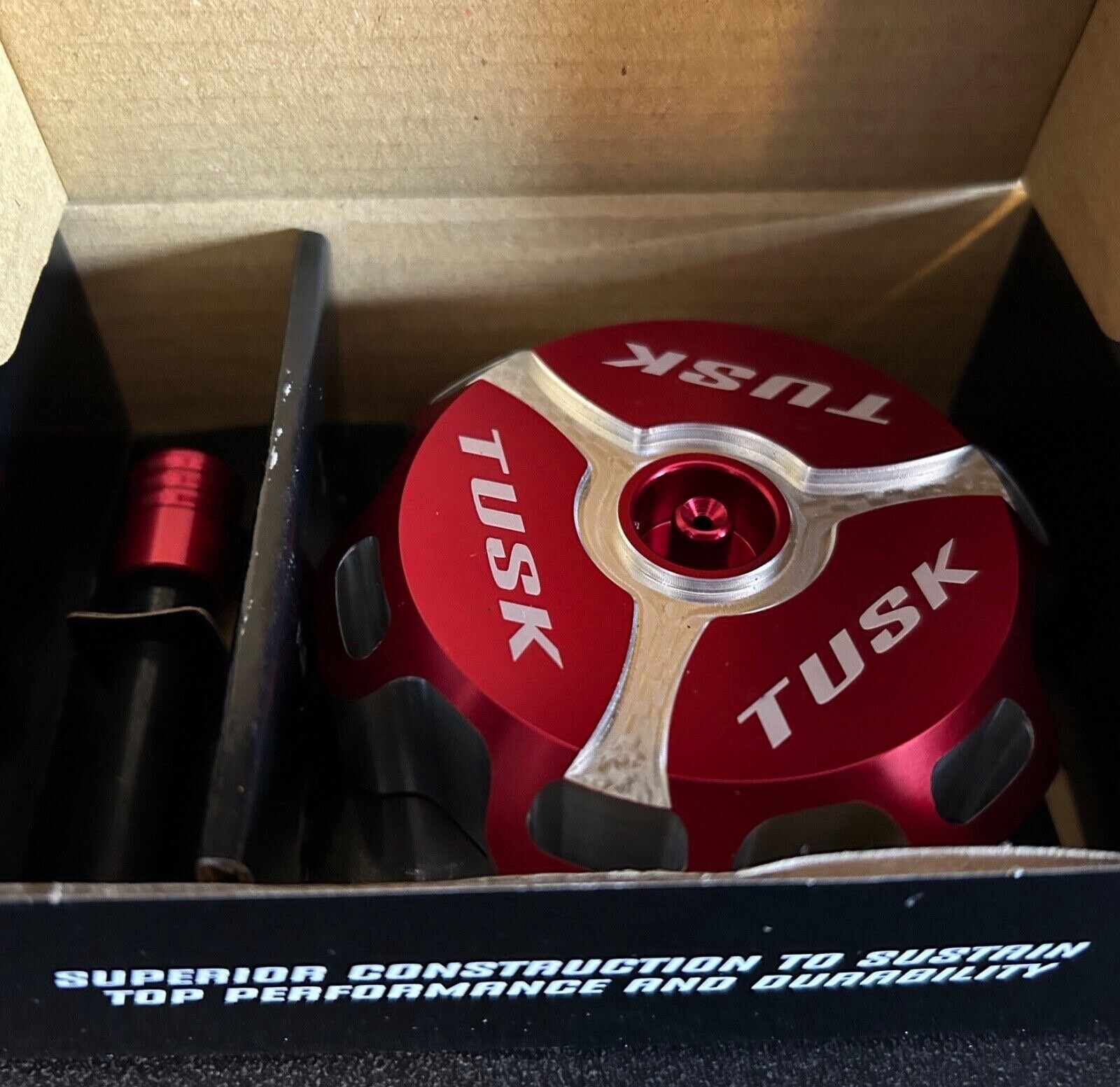 Tusk Gas Cap 2005–2009 Honda CRF450X CRF 450X Fuel Petrol Tank Lid Aluminum Red