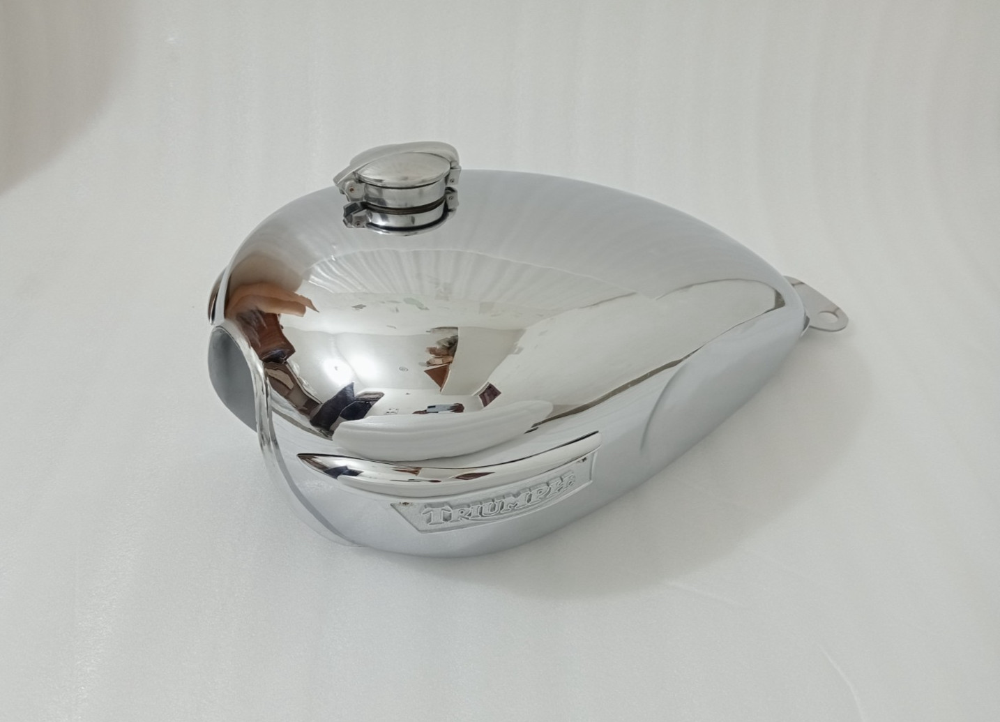 Triumph Bonneville T100 (2001-2008) Chrome Steel Fuel Petrol Gas Tank +Cap+Badge