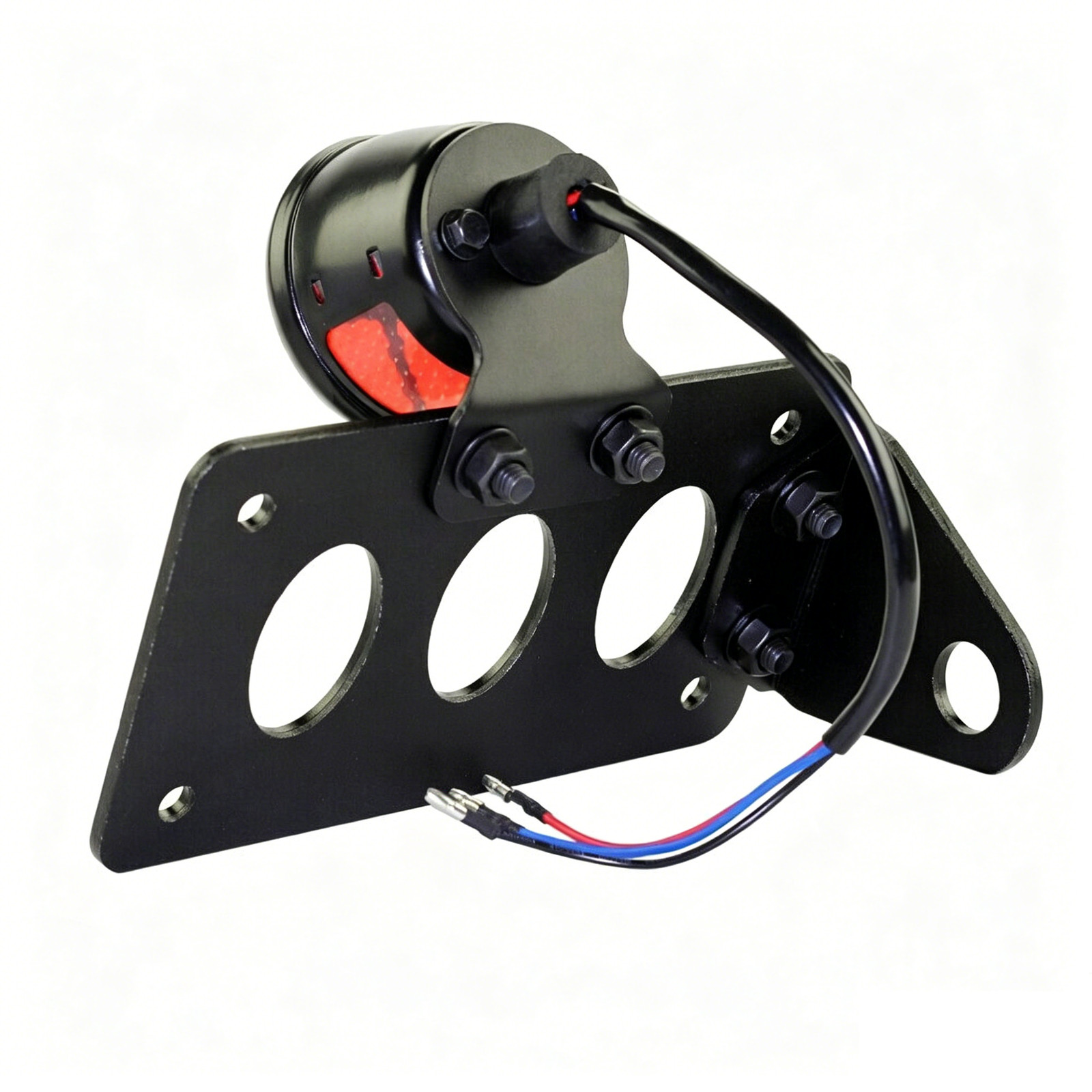 Motorcycle Side Mount Tail Light License Plate Bracket For Harley Chopper Bobber