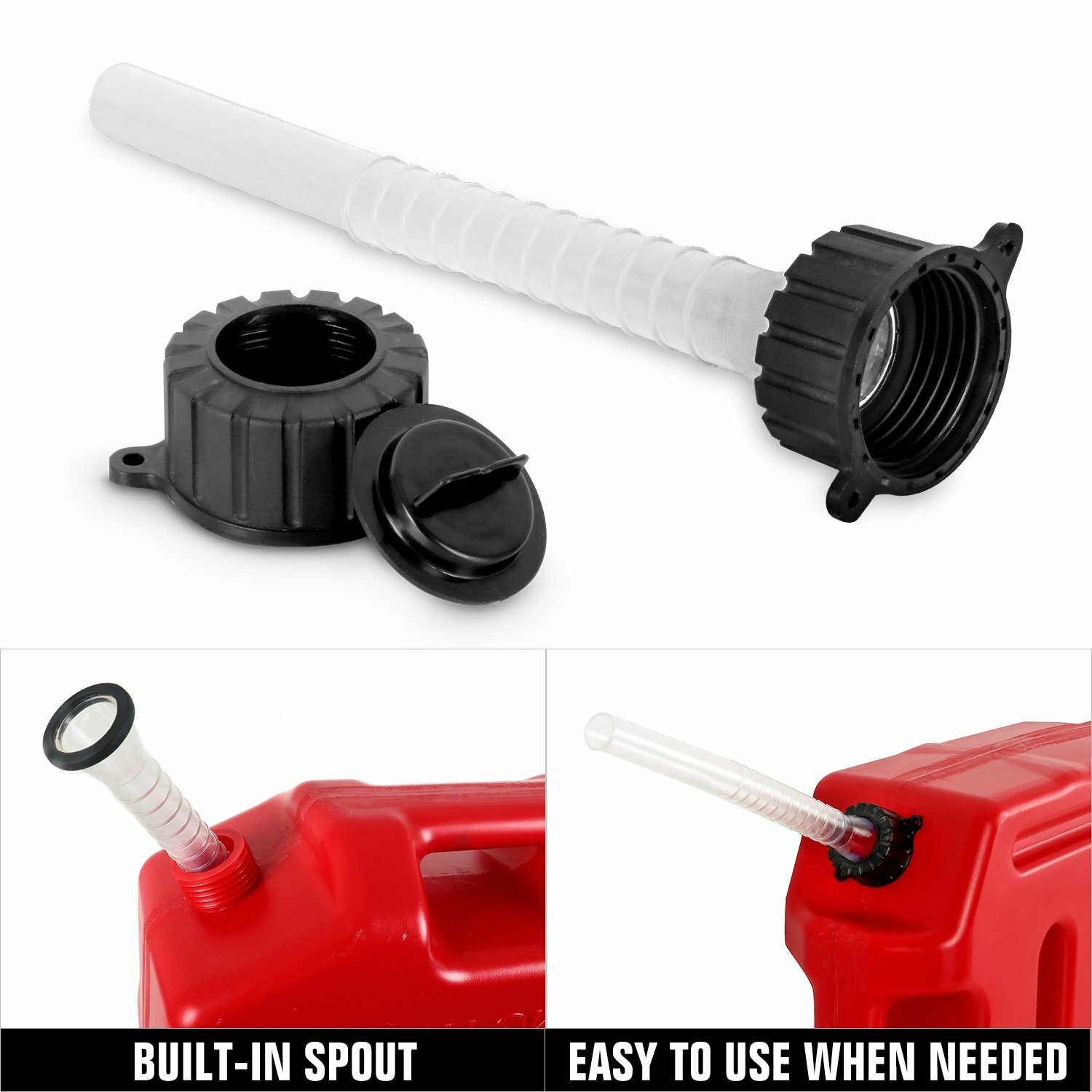 5/8 Gallon Fuel Pack Gas Container Fuel Can Lock for Jeep ATV UTV Polaris RZR