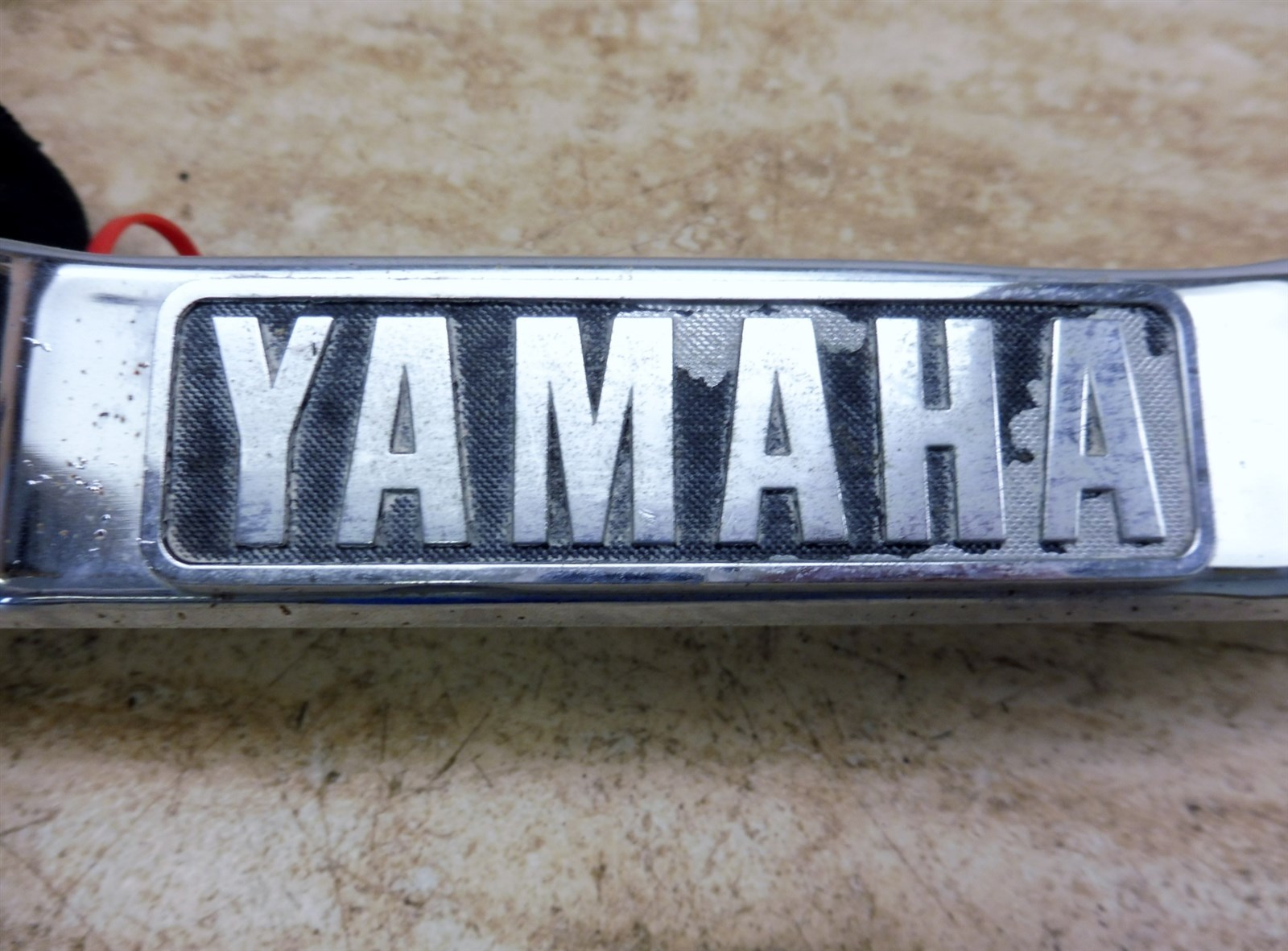 1981 Yamaha XS650 Special XS 650 Y648. front fork trim cover emblem #3