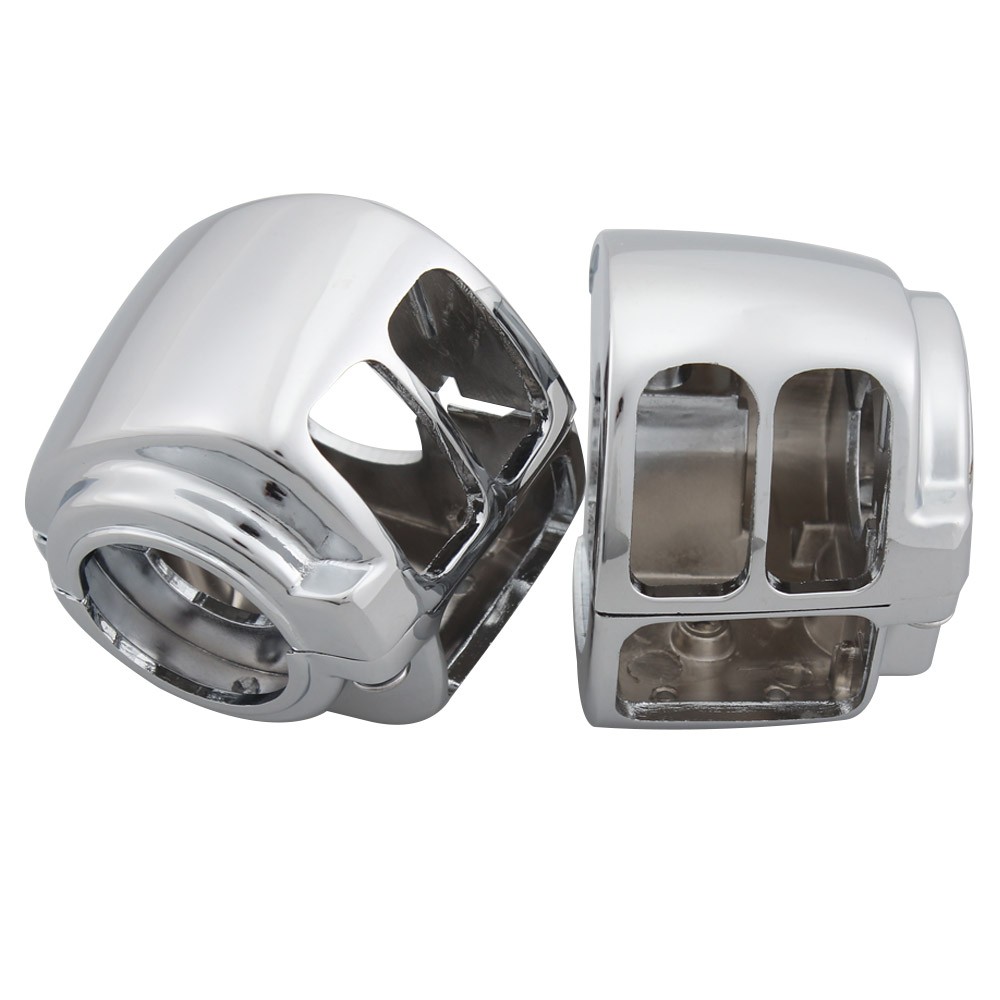 Chrome Switch Housing Cover Fit for Harley Sportster XL1200C Dyna Softail 96-06