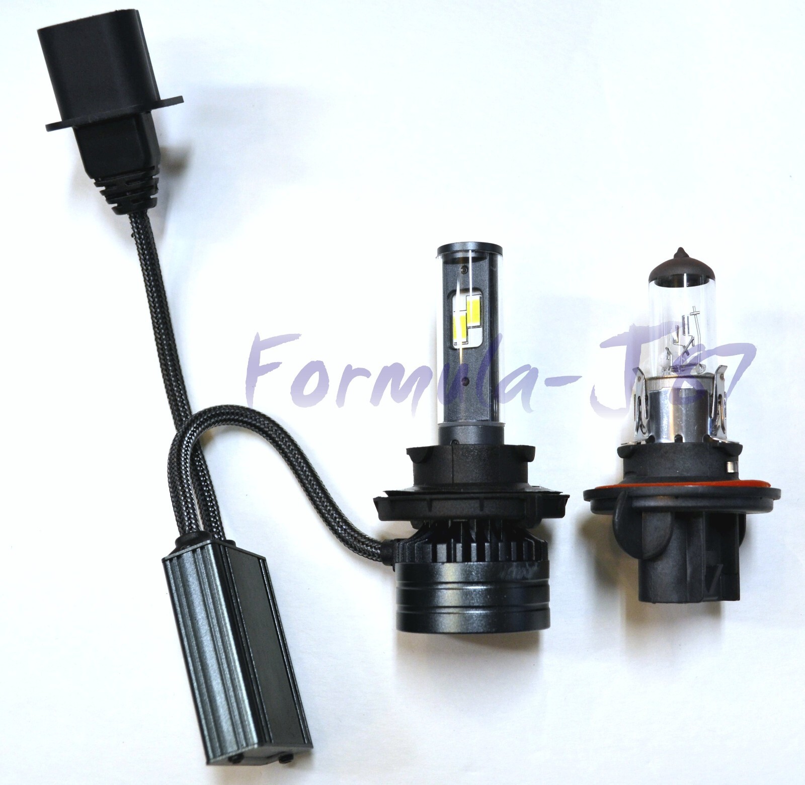 LED Kit F15 140W 9008 H13 4300K Stock Two Bulbs Headlight High Low Beam Upgrade