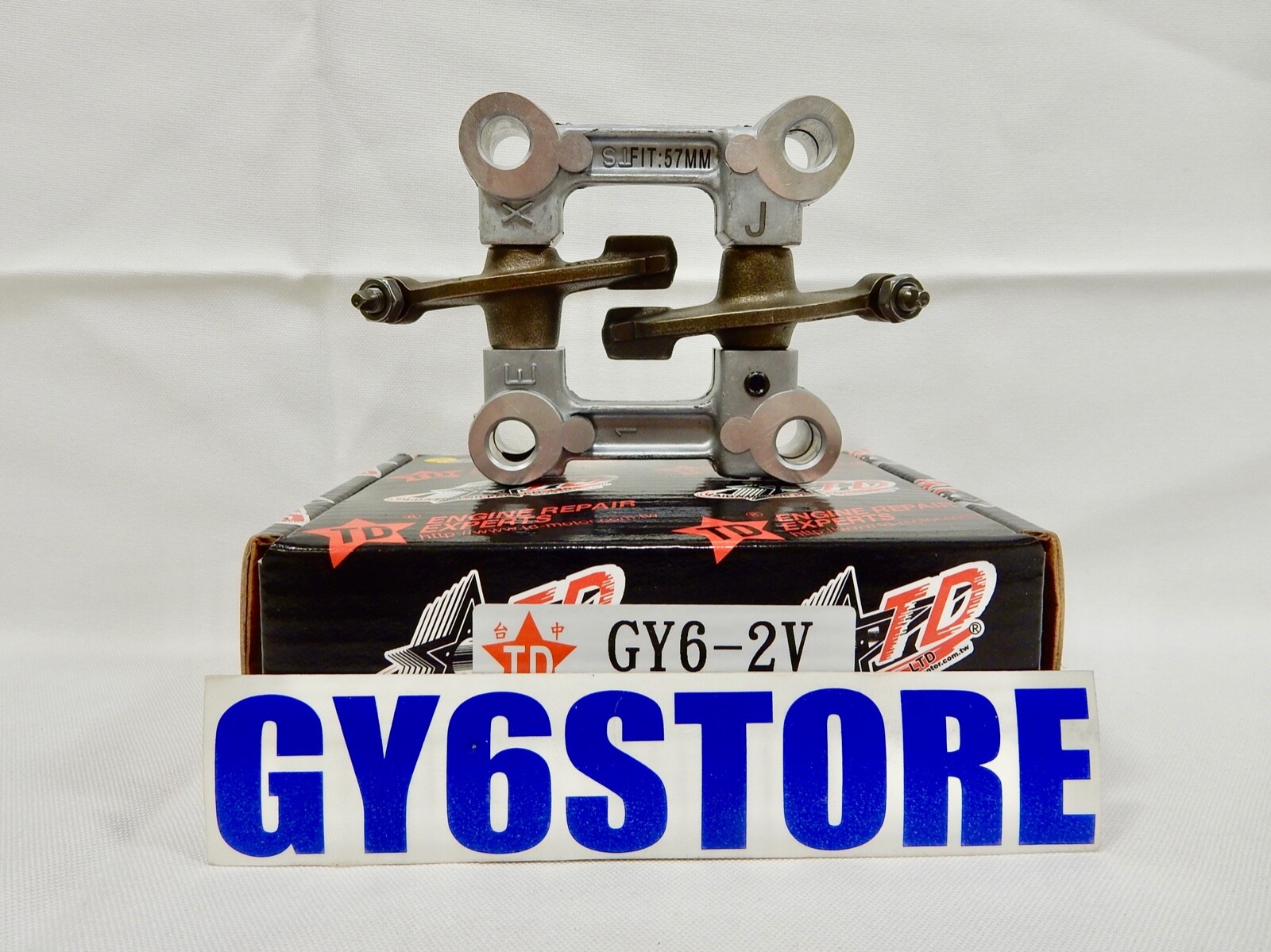 TAIDA PERFORMANCE GY6 2V 180cc – 232cc ROCKER ARM ASSEMBLY FOR (57mm SPACING)