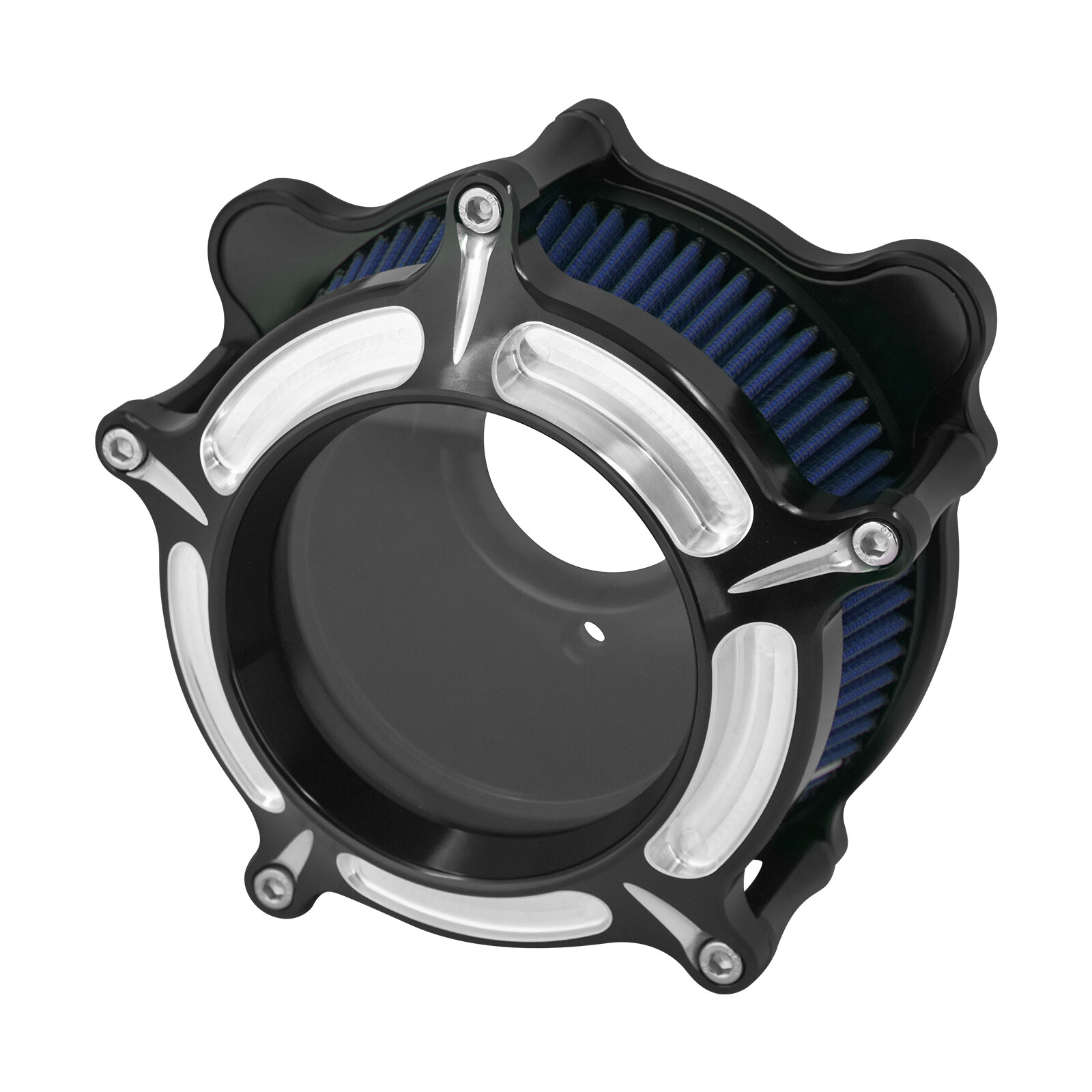 Transparent Air Filter Blue Intake For Harley 08-2016 Touring Road Electra Glide