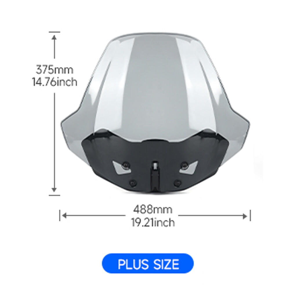 Large Adjustable Windscreen Windshield For Can-Am Ryker 600 900 Sport