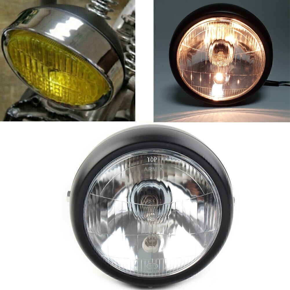 Motorcycle 5.75″ Retro Headlight Clear For Harley Dyna FXDL Softai Sportster