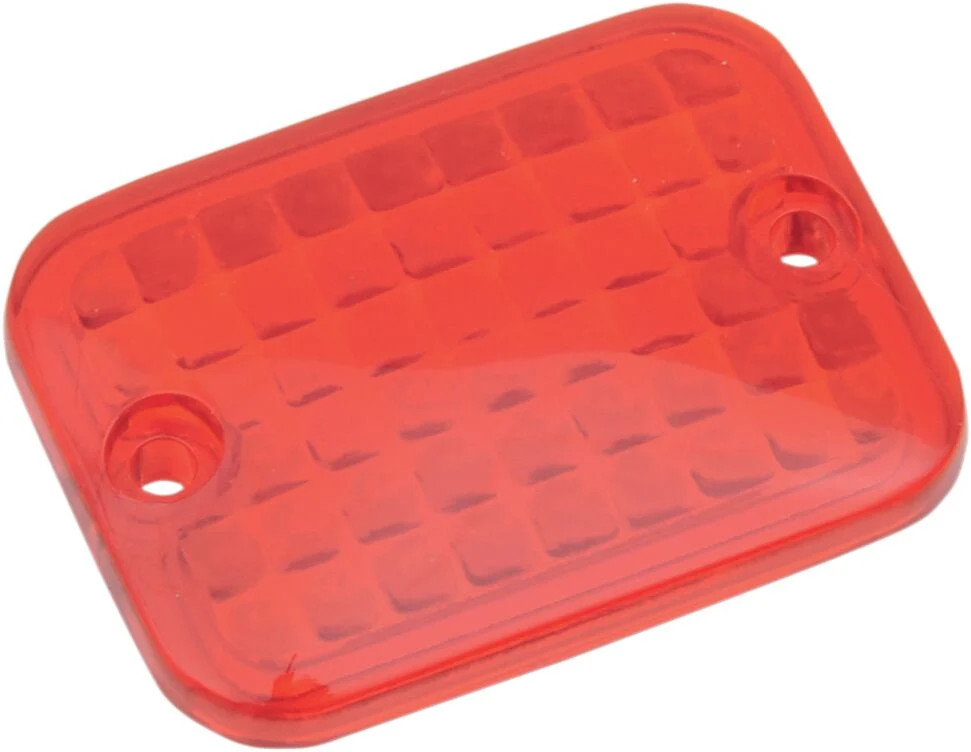 DRAG SPECIALTIES REPLACEMENT LENS MINI-RECTANGULAR MARKER LIGHT RED 165178