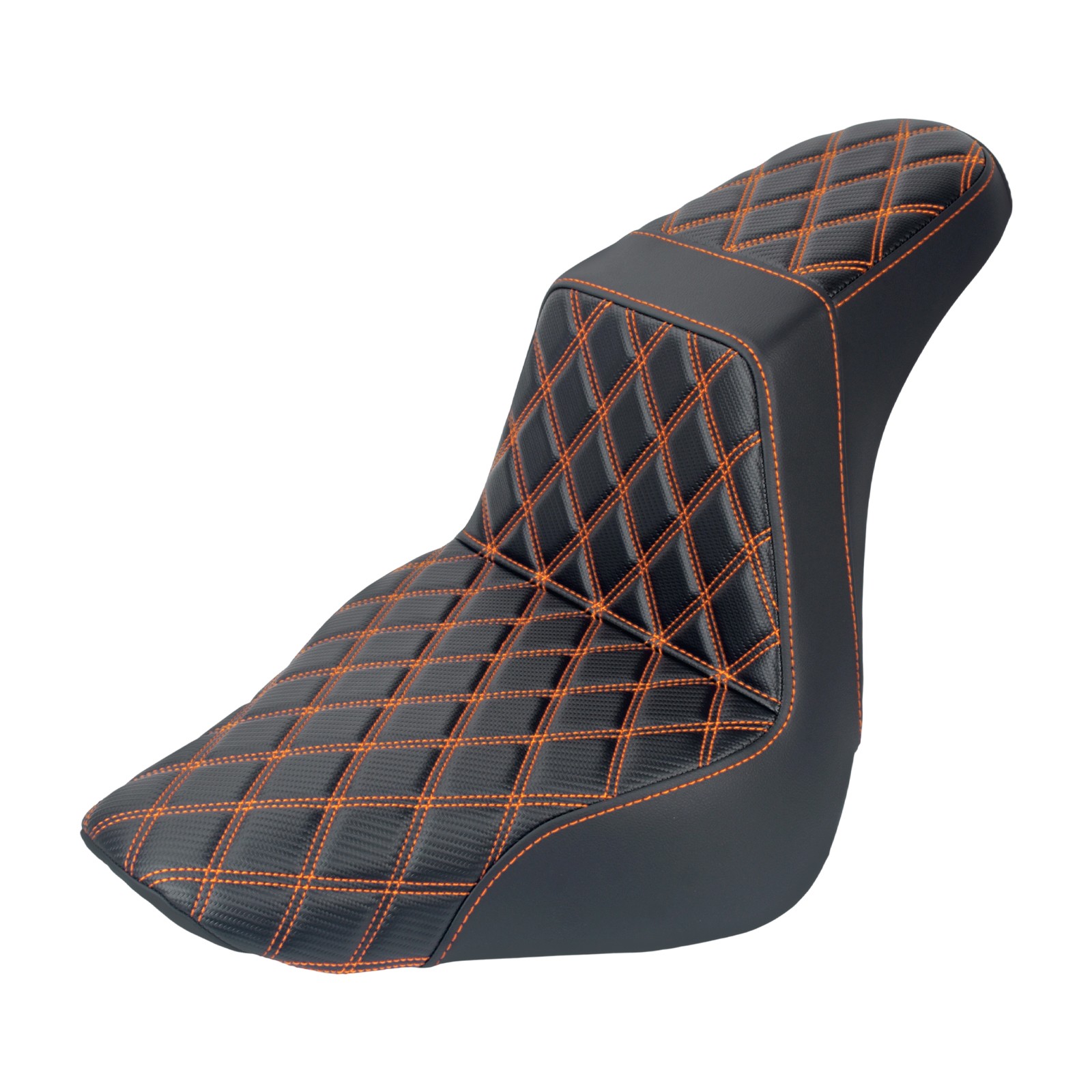 Driver Passenger Seat Orange Stitching For Harley Fat Boy 18-2025 Breakout 23-25