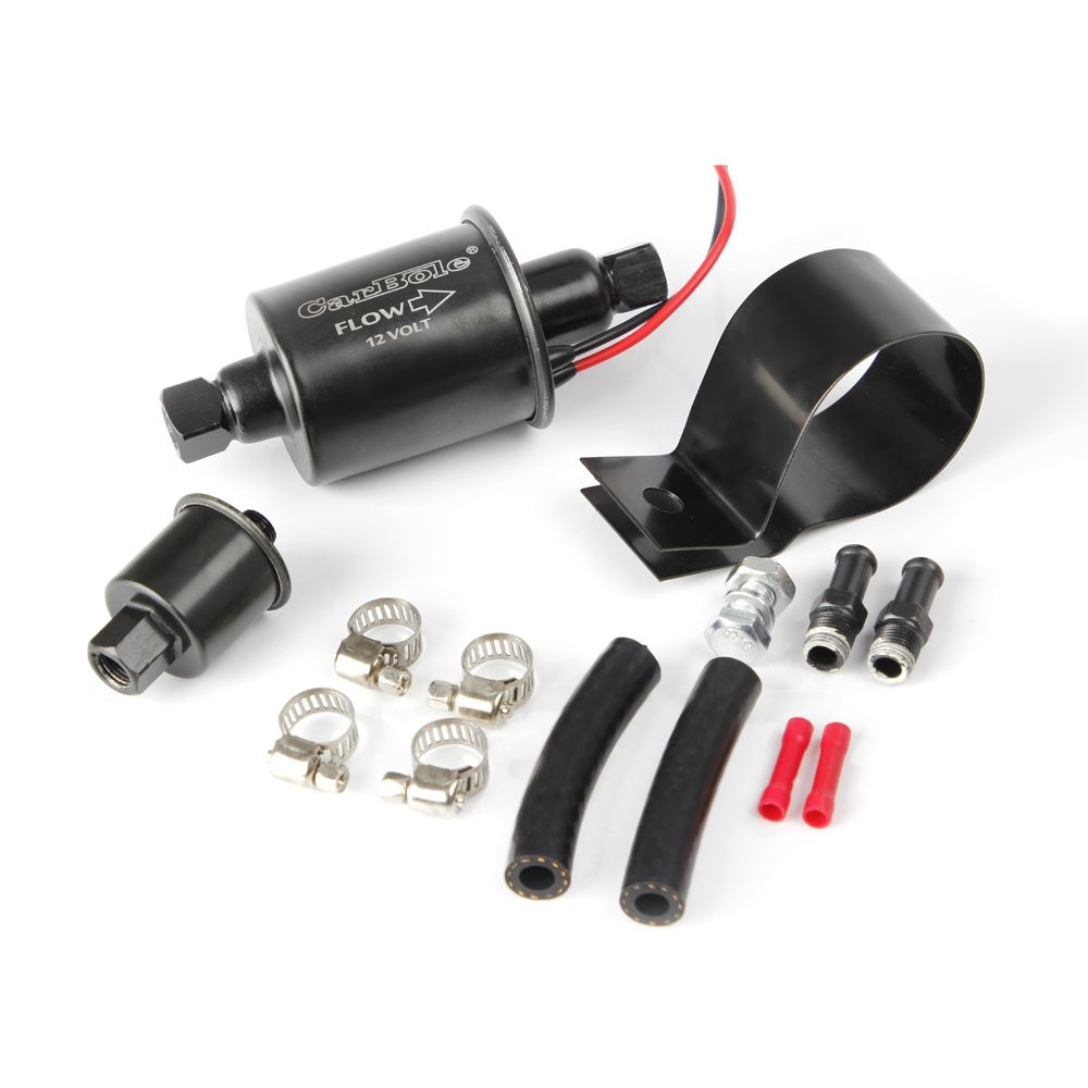 12V Universal Electric Fuel Pump Gas Diesel High Pressure 5-9 PSI E8012S Trucks