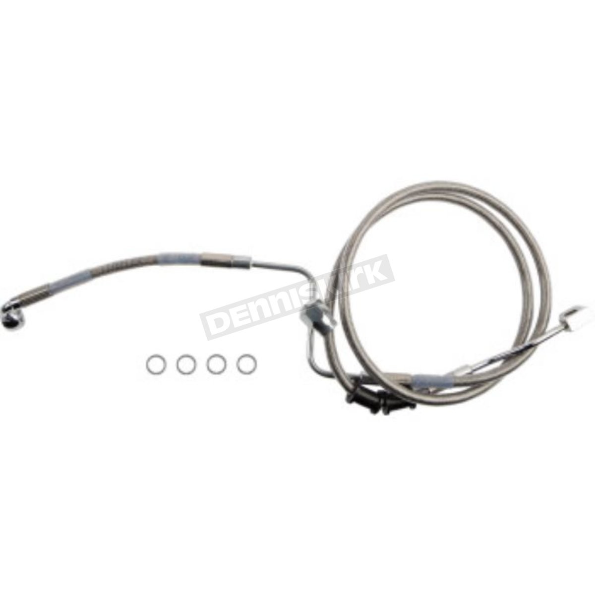 Drag Specialties Stainless Steel ABS Rear Brake Line 1918865