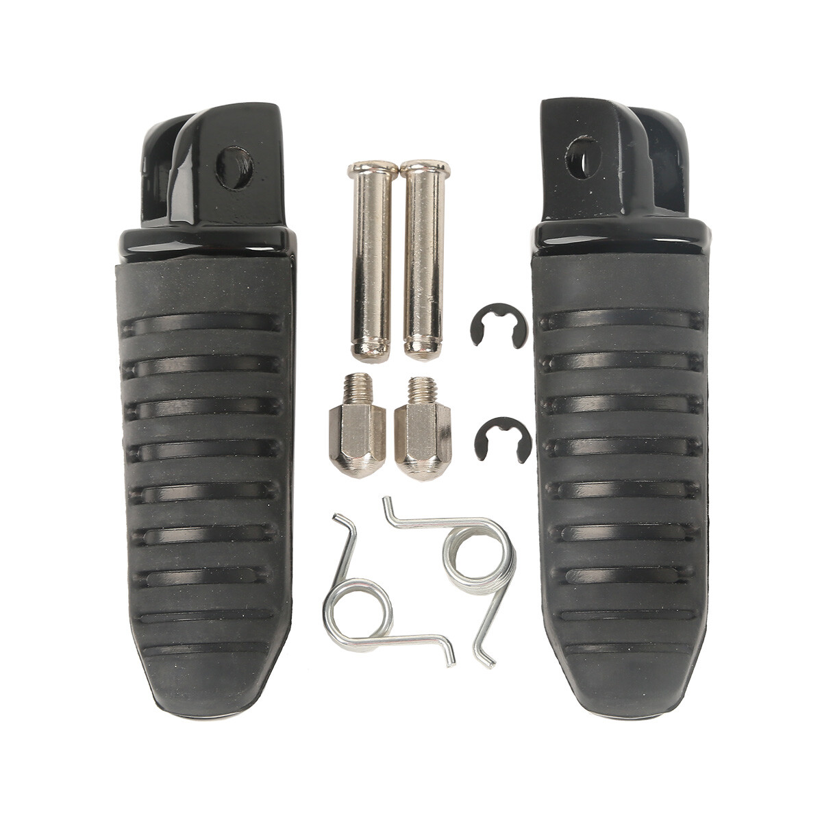 Black Front Footpegs Pegs Footrests Fit For Suzuki Hayabusa GSX1300R 1999-2012